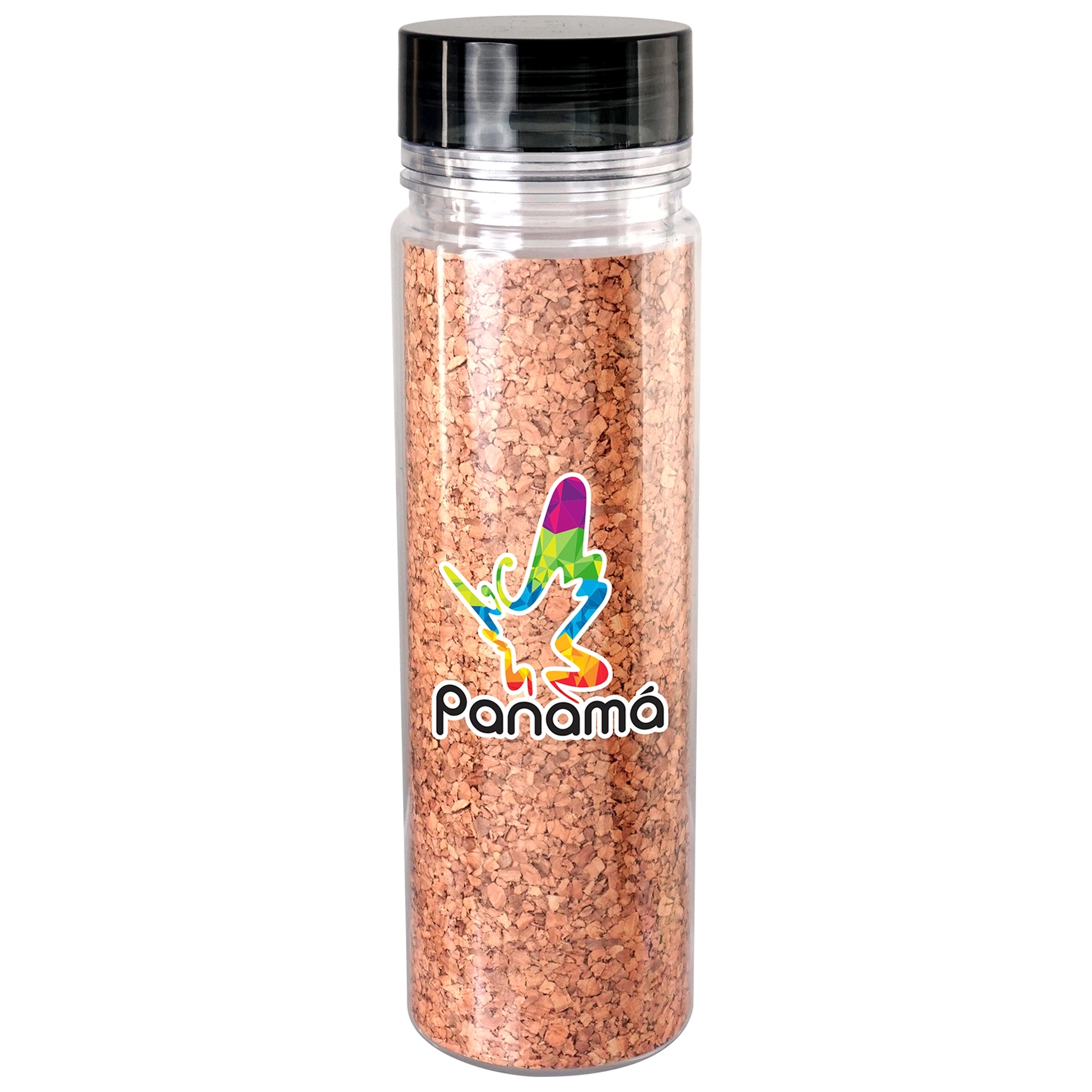 Clear View 18 oz. Full Color Cork Bottle, custom water bottle with logo imprint 20