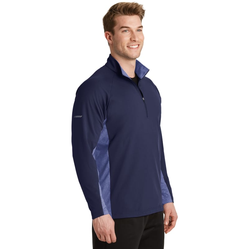 Sport-Tek Sport-Wick Stretch Contrast 1/4-Zip Pullover. 15