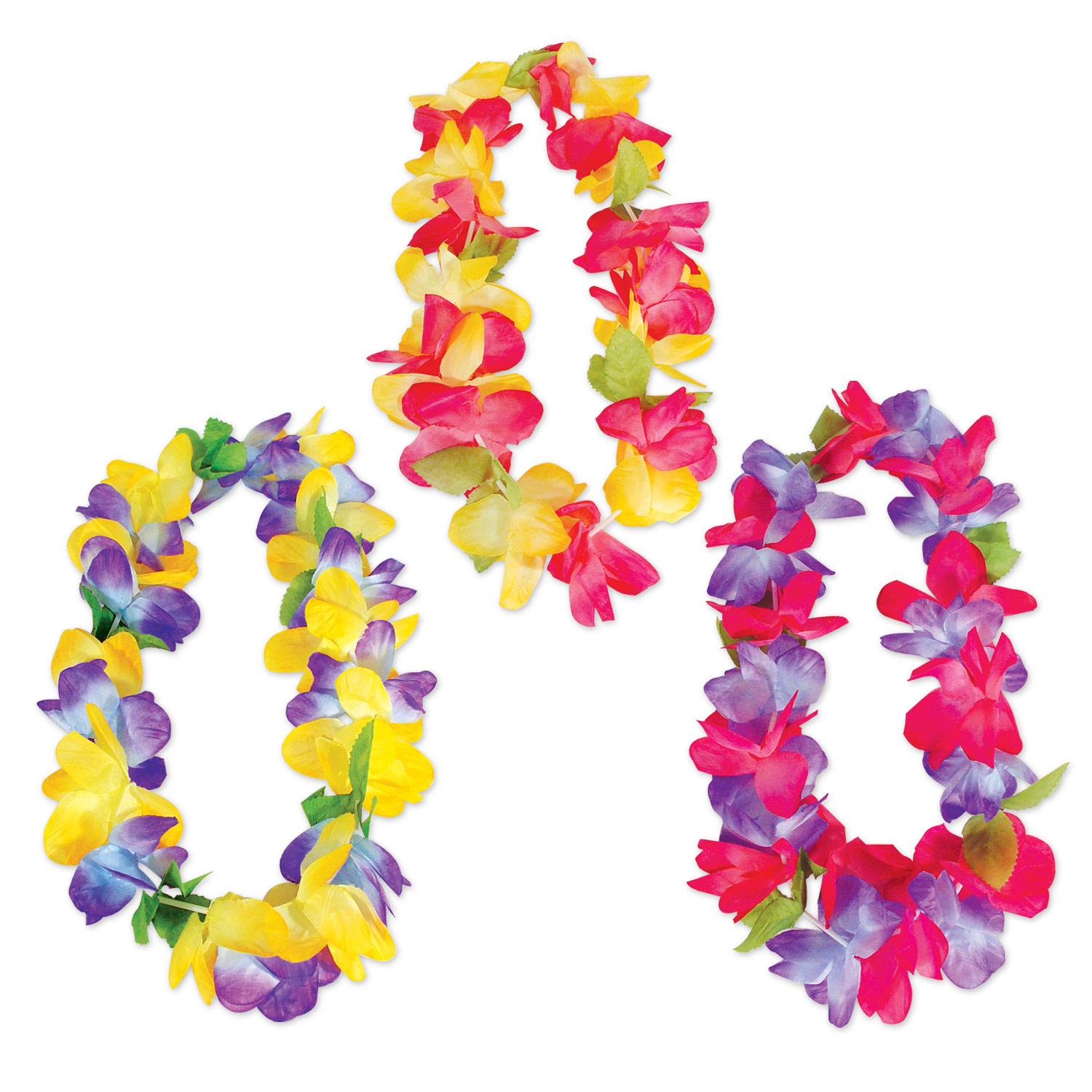36' Silk Flower Leis 2