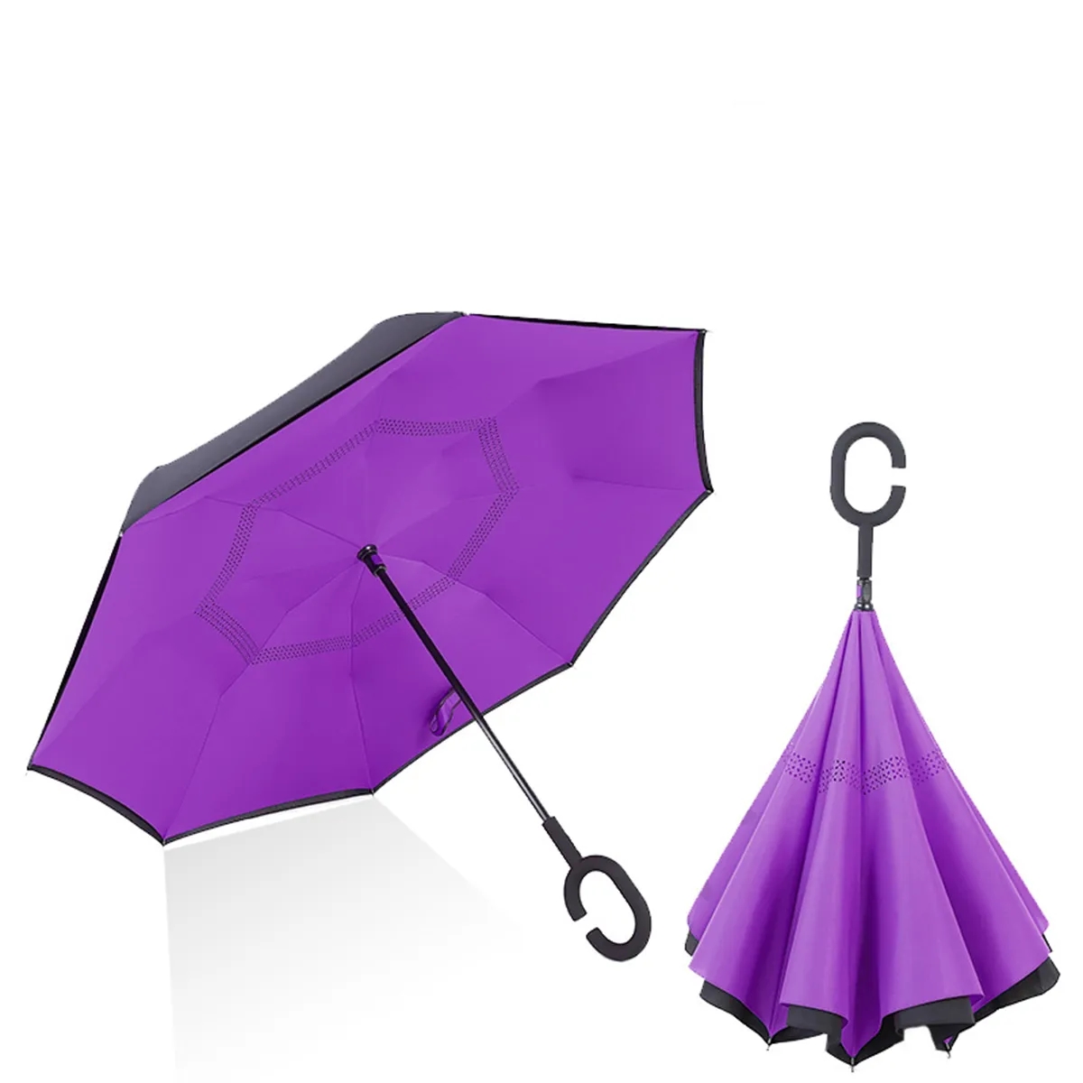 Double Layer C Handle Reverse Umbrella 7