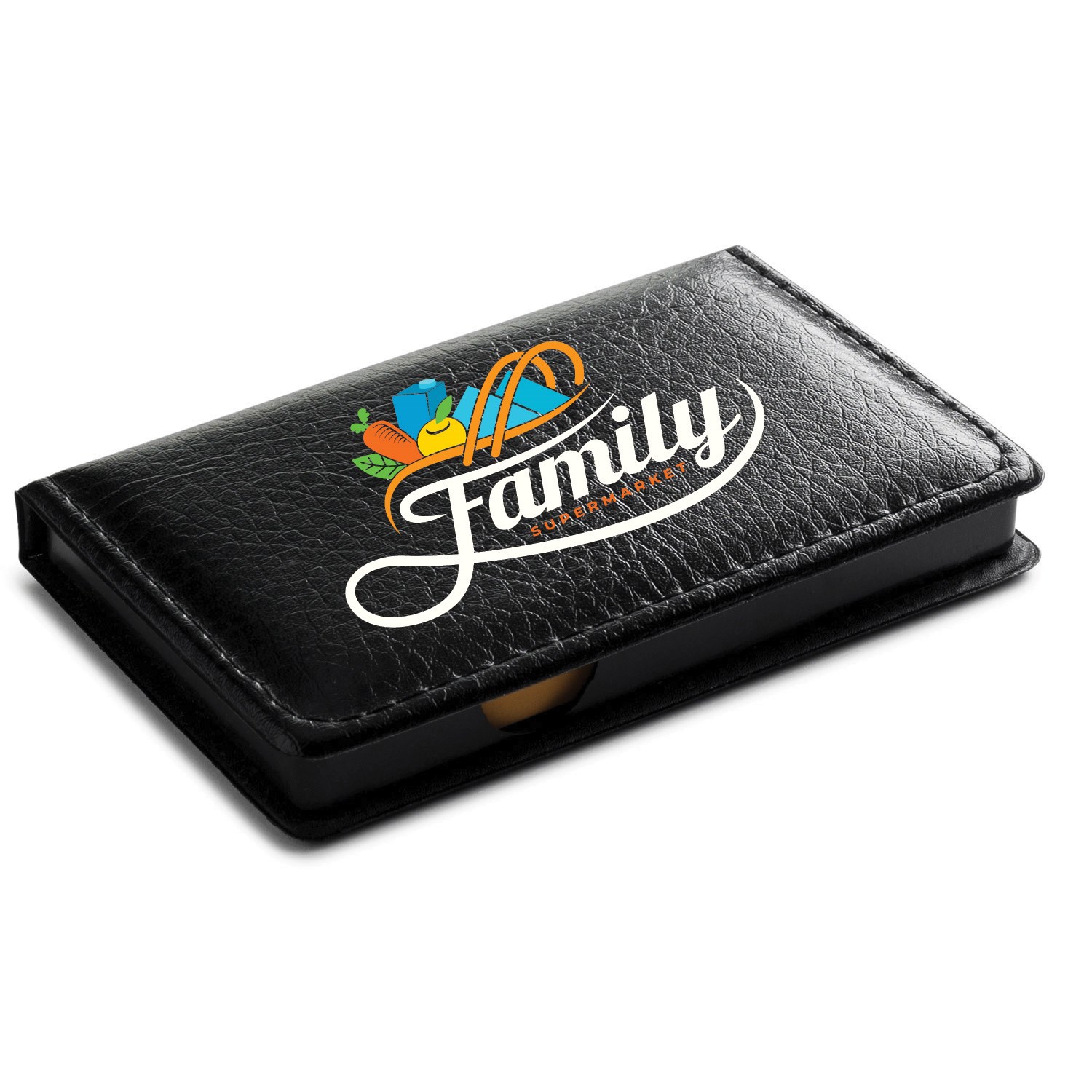 Leatherette Flip-Top Calendar Box with Sticky Sheets and Flags 3