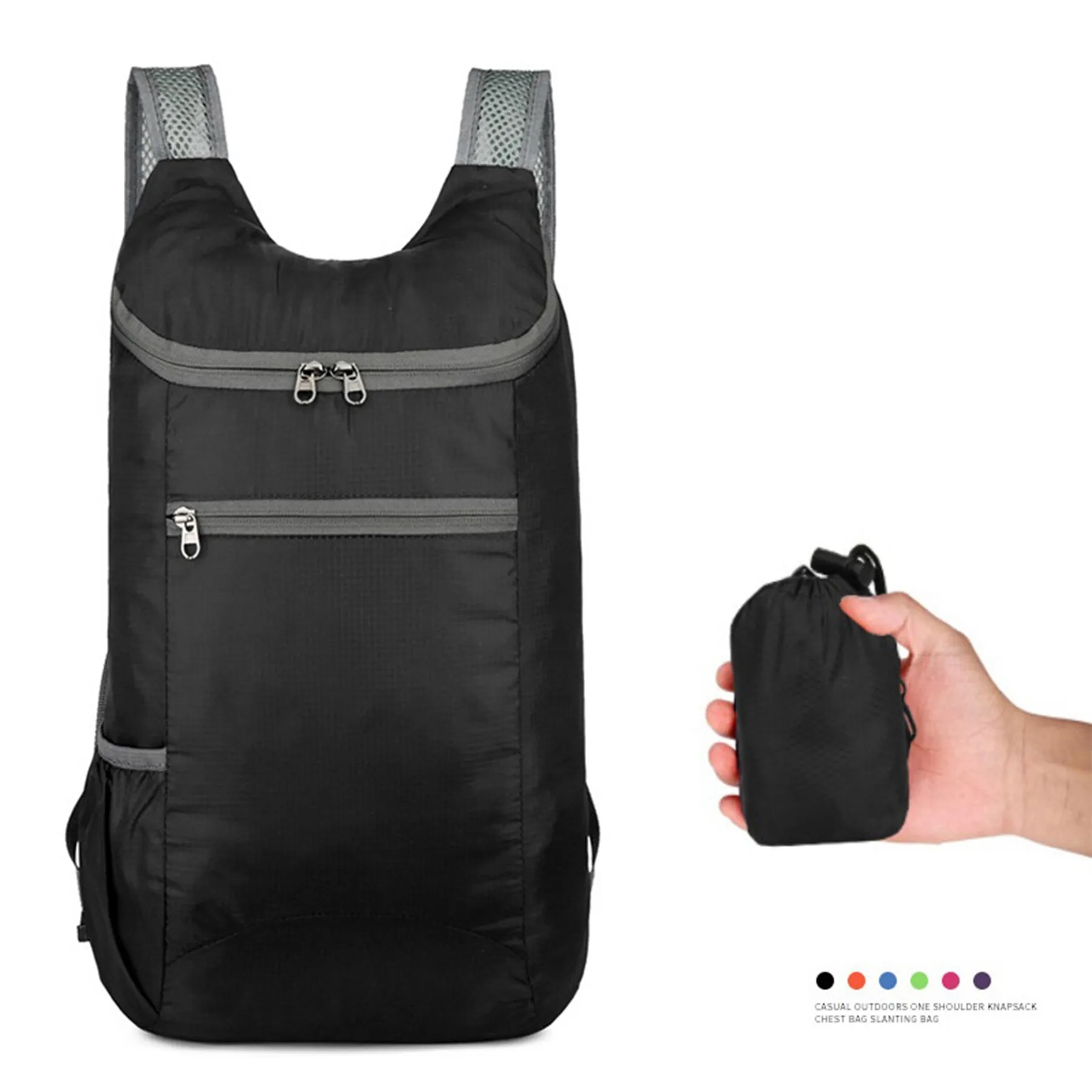 Waterproof Folding Backpack Polyester Bag 9