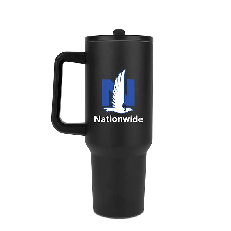 Hydravault FlipStraw Tumbler with Handle 40 oz. 12