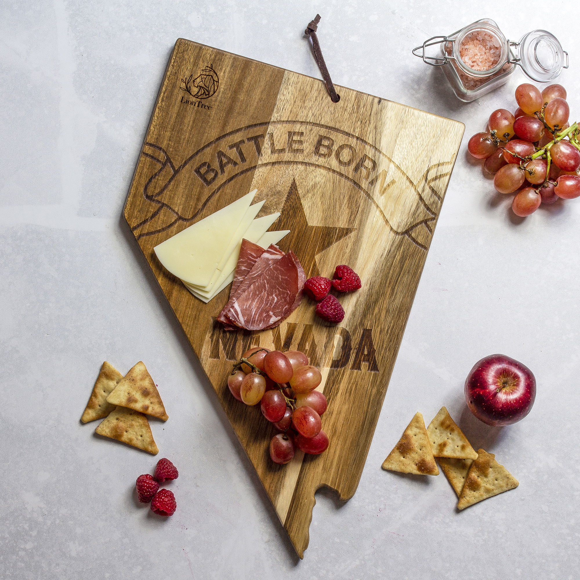 Rock & Branch® Origins Series Nevada State Shaped Cutting and Serving Board 2