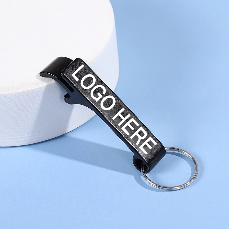 Custom Aluminum Alloy Keychain & Bottle Can Opener 2 in 1 2