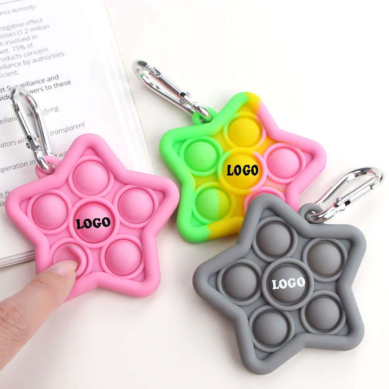2 in 1 Stress Relief Popper Keychain 1