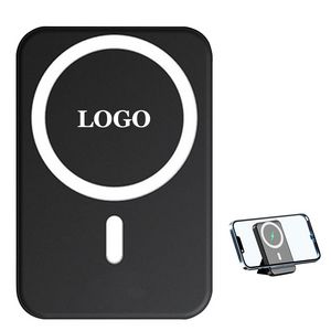 Mag Safe Wireless Power Bank With Phone Stand 5