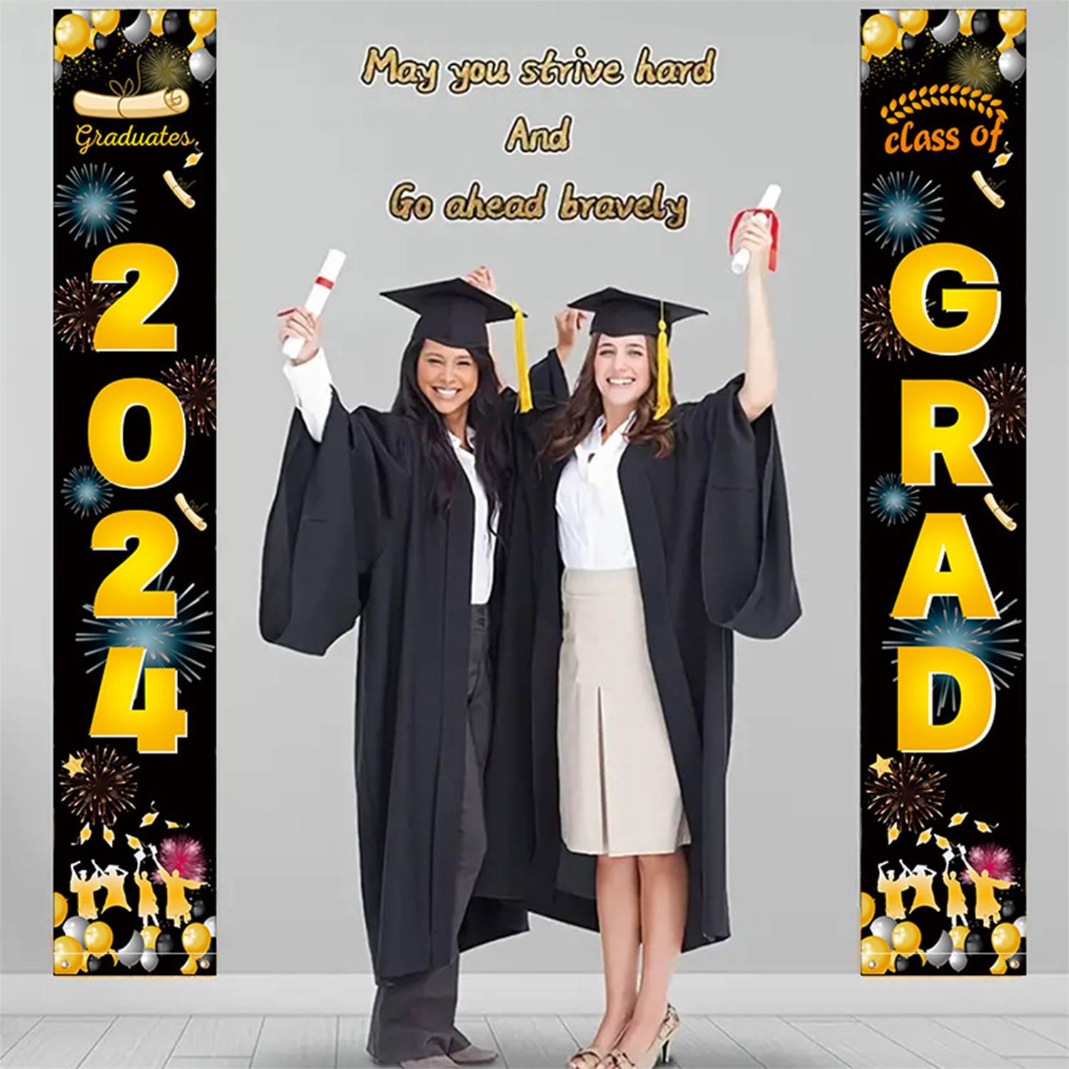 Graduation Season Couplet Congratulations Banner Door 10
