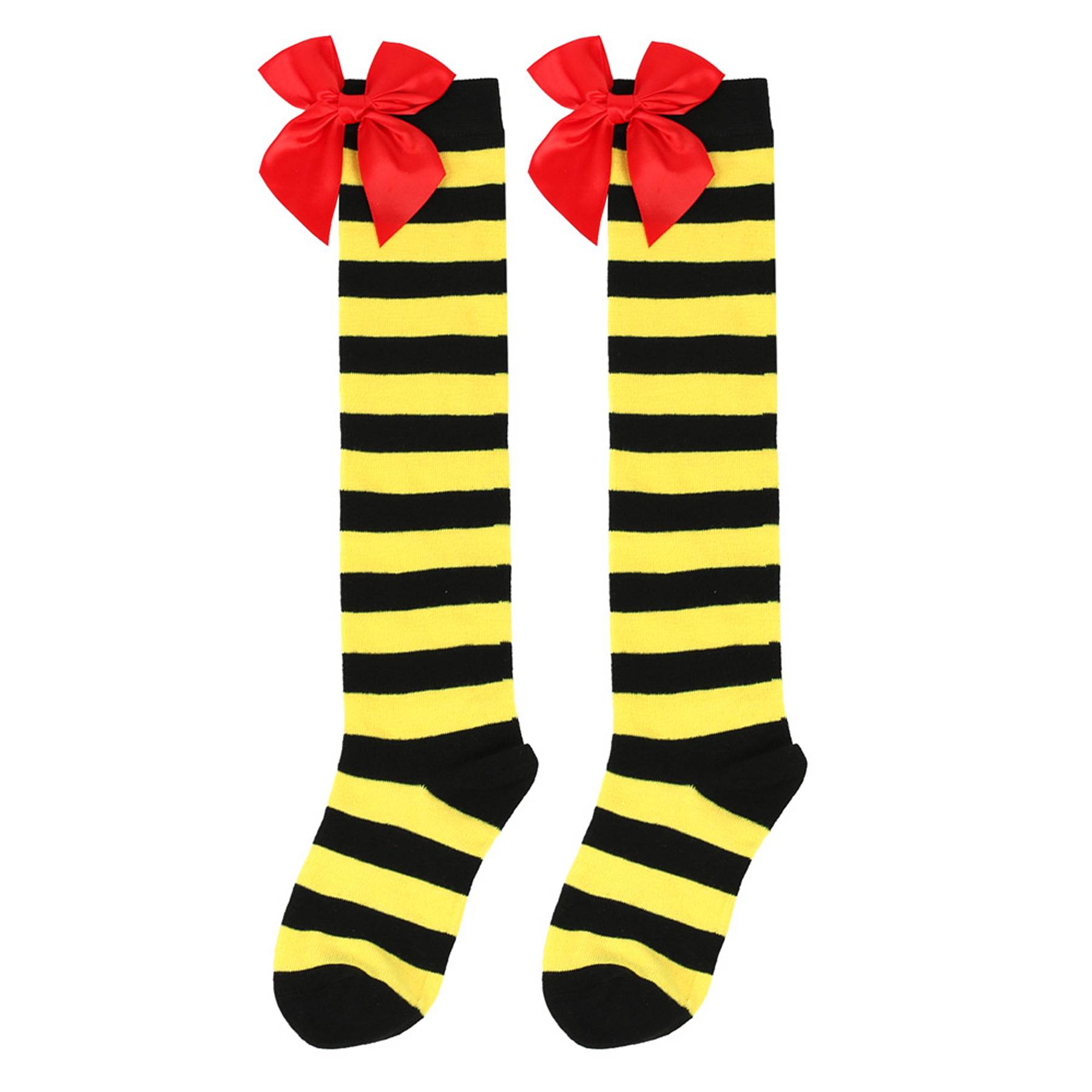 Bow Christmas Knee High Socks For Women 3