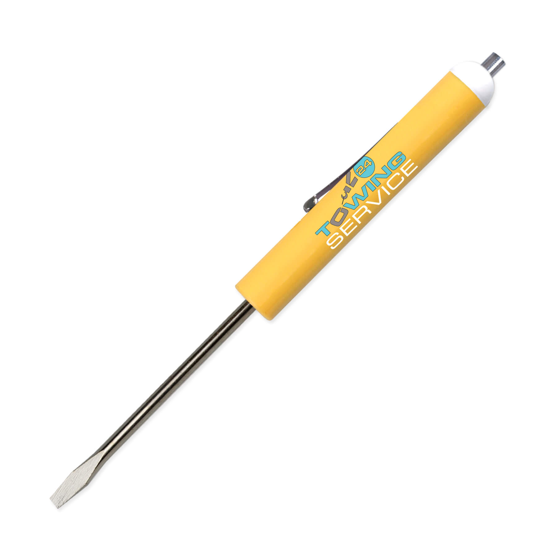 Pocket Screwdriver 1/8" Flat Tip Blade + Magnet Top 5