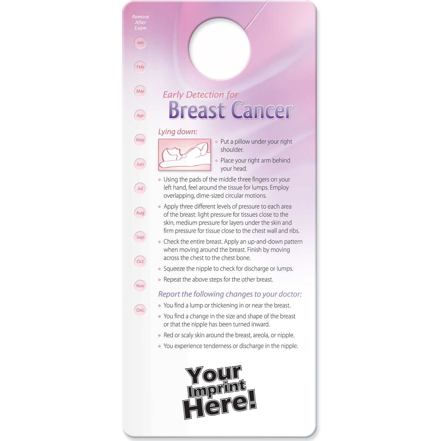 Shower Card - Early Detection for Breast / Testicular Cancer 3