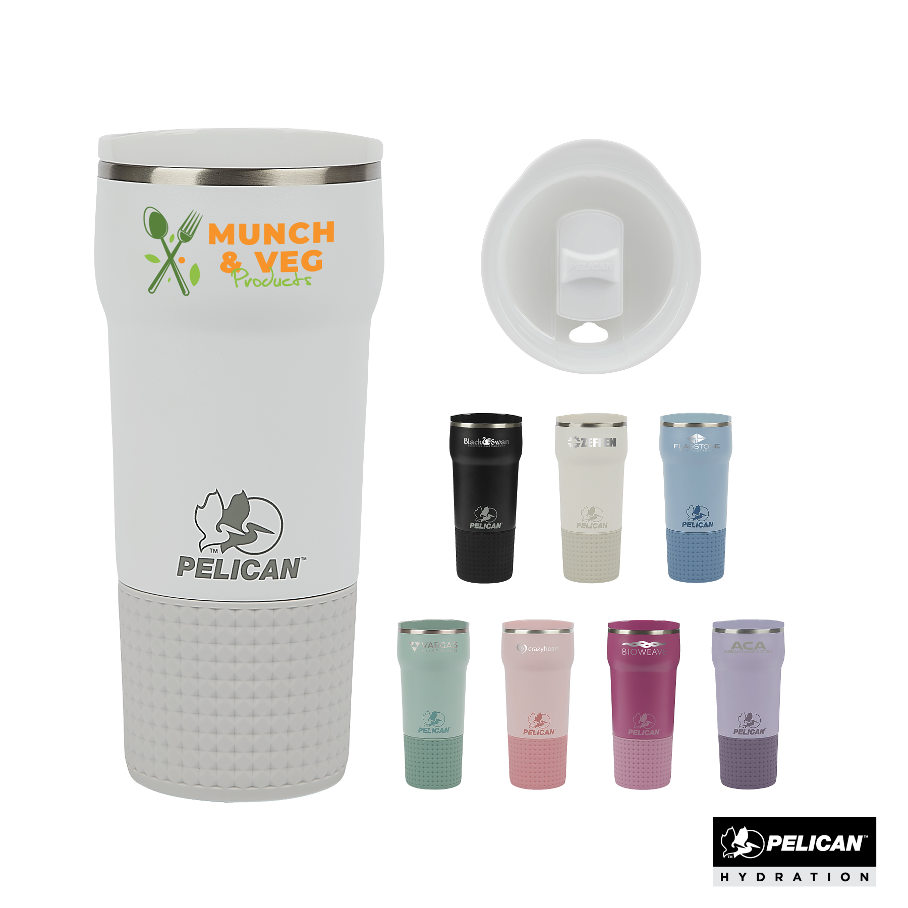 Pelican Cascade™ 22 oz. Recycled Double Wall Stainless Steel Tumbler 3