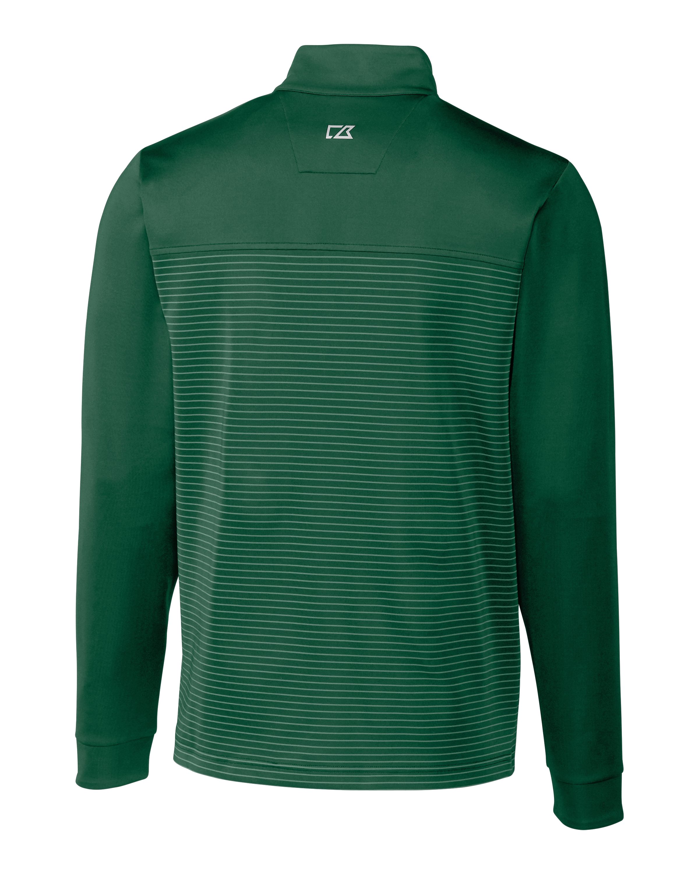 Cutter & Buck Traverse Recycled Smooth Stretch Mens Stripe Quarter Zip Pullover 33