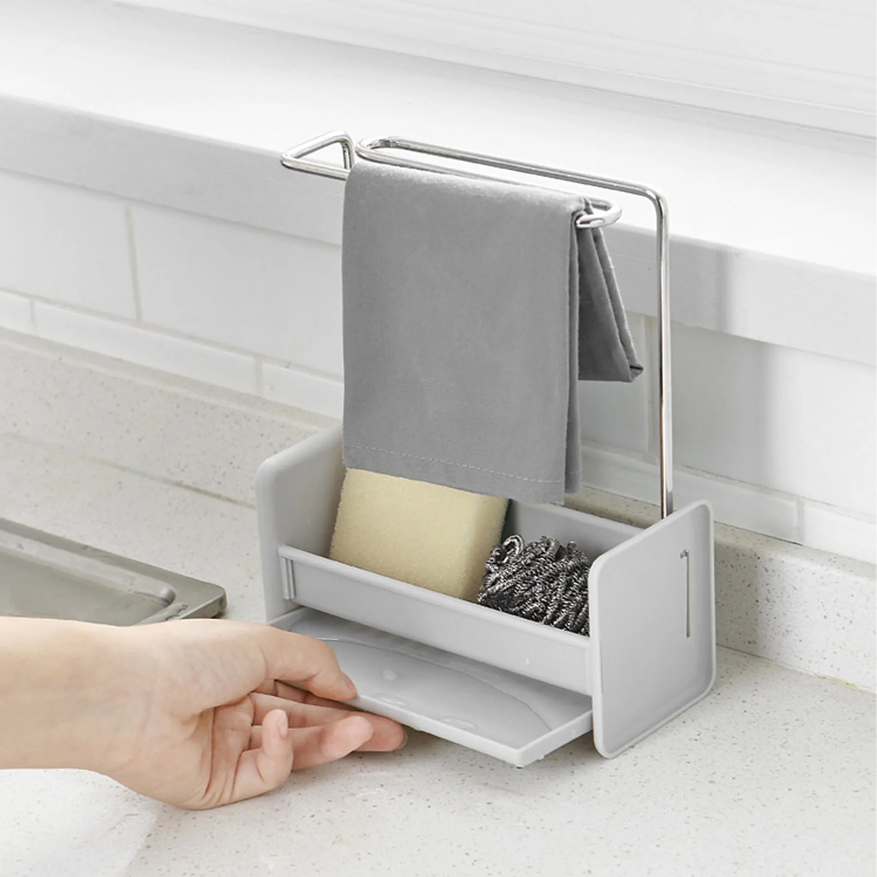Kitchen Stainless Steel Storage Rack, custom kitchen gadget with logo imprint 6