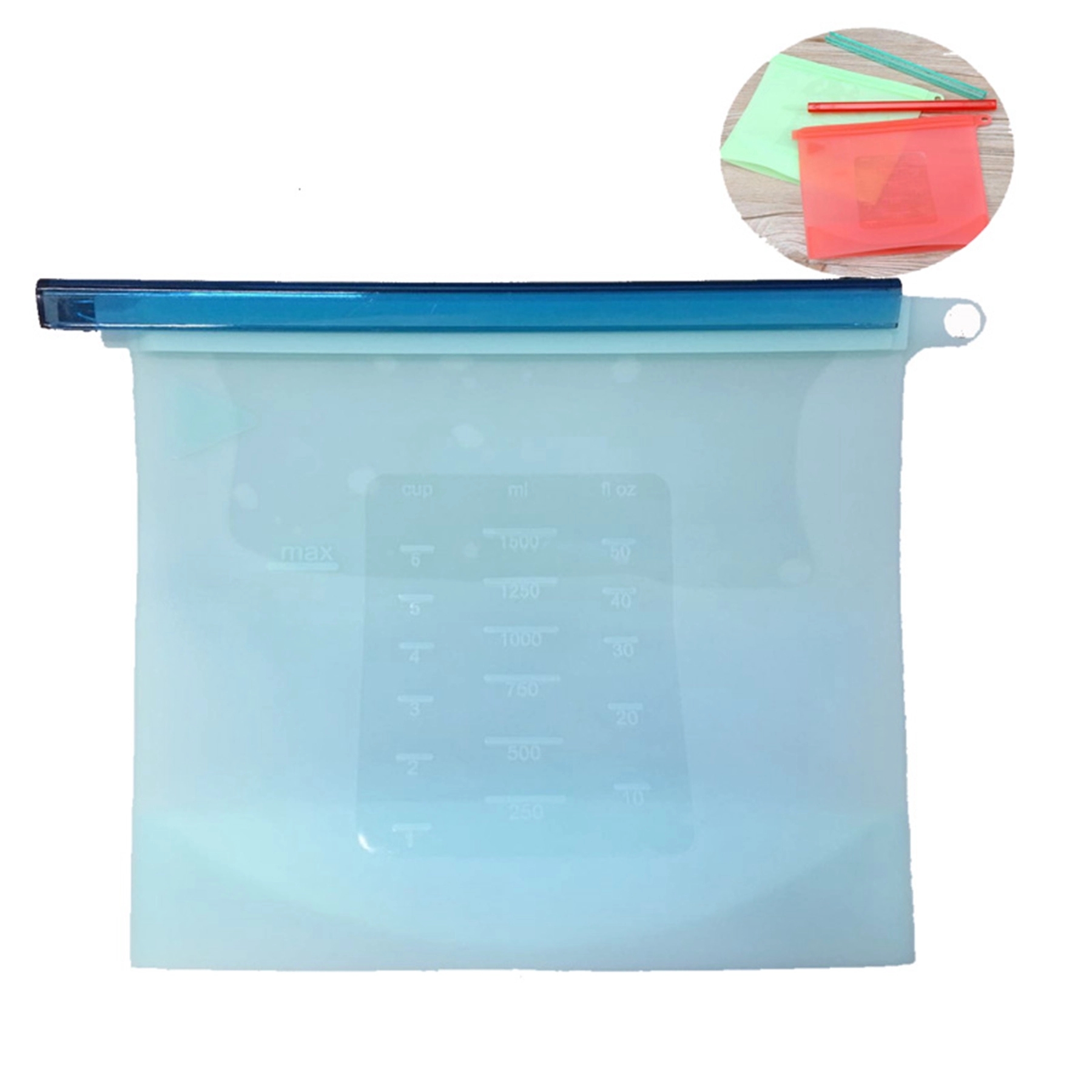 1500 ML Reusable Silicone Food Storage Bag 11