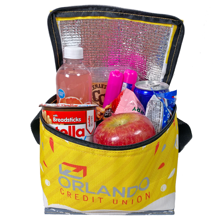 Full Color 6 Can Cooler with Foil Insulation 2