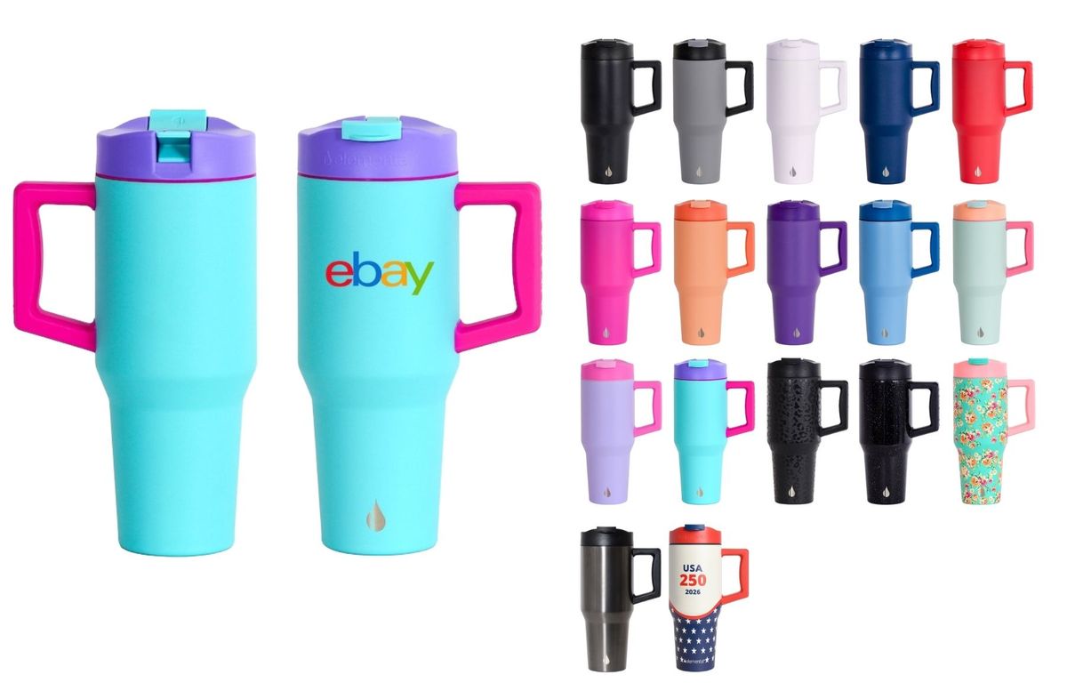 Elemental® Commuter 32oz Stainless Steel Tumbler with Handle and Dual-Function Lid