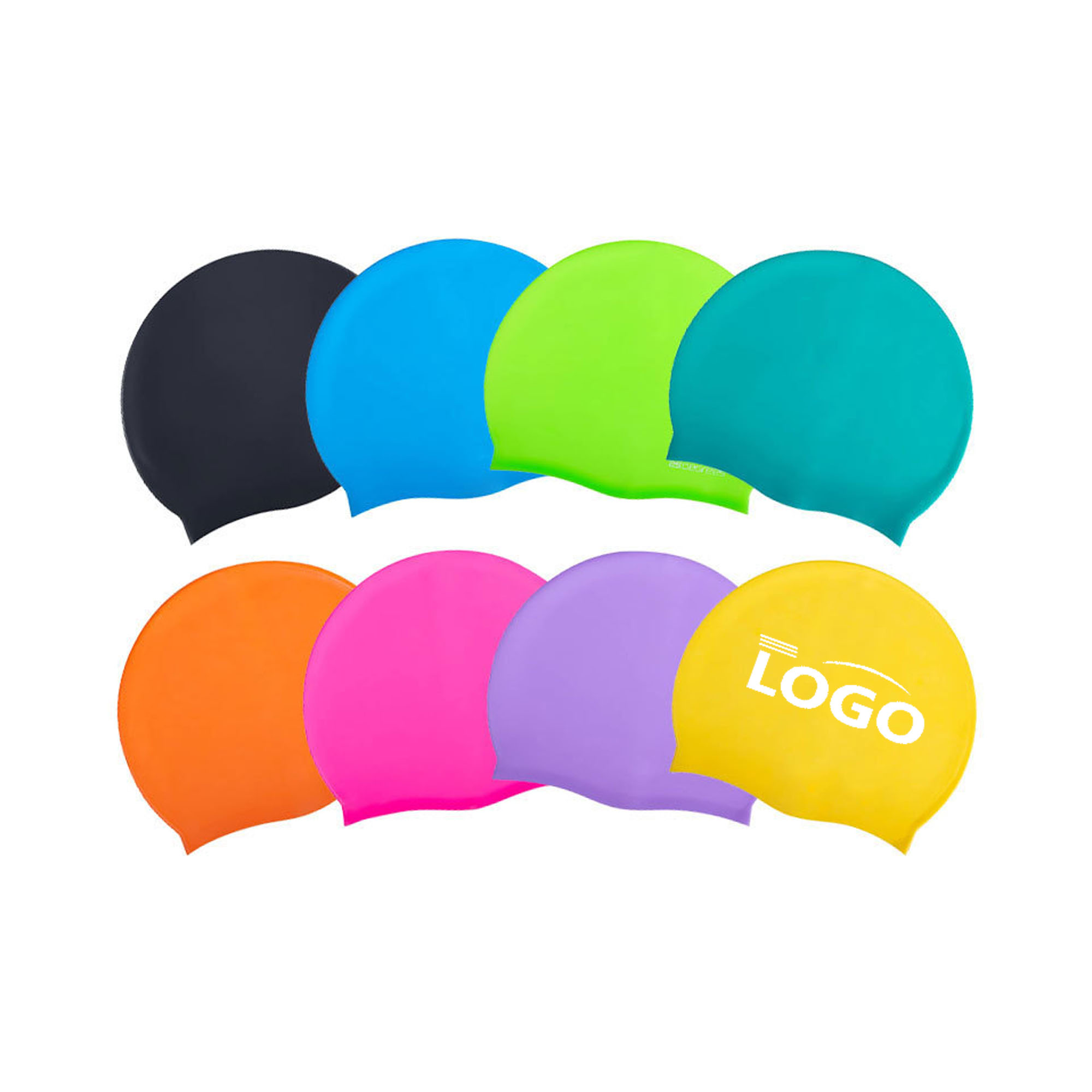 Unisex Silicone Swim Cap For Adults With Your Logo 2