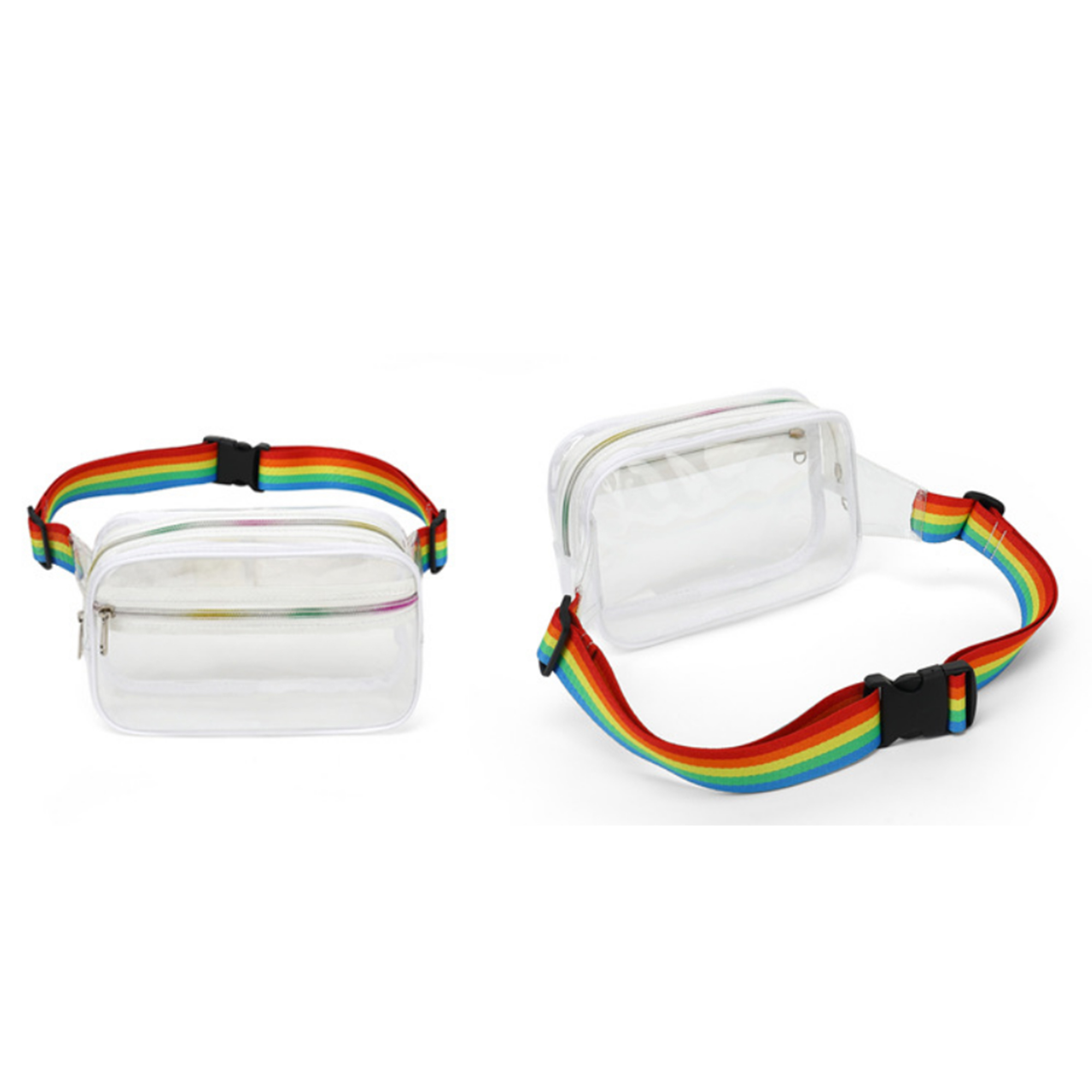 MOQ 50 PCS Stylish Transparent Waist Bag 3