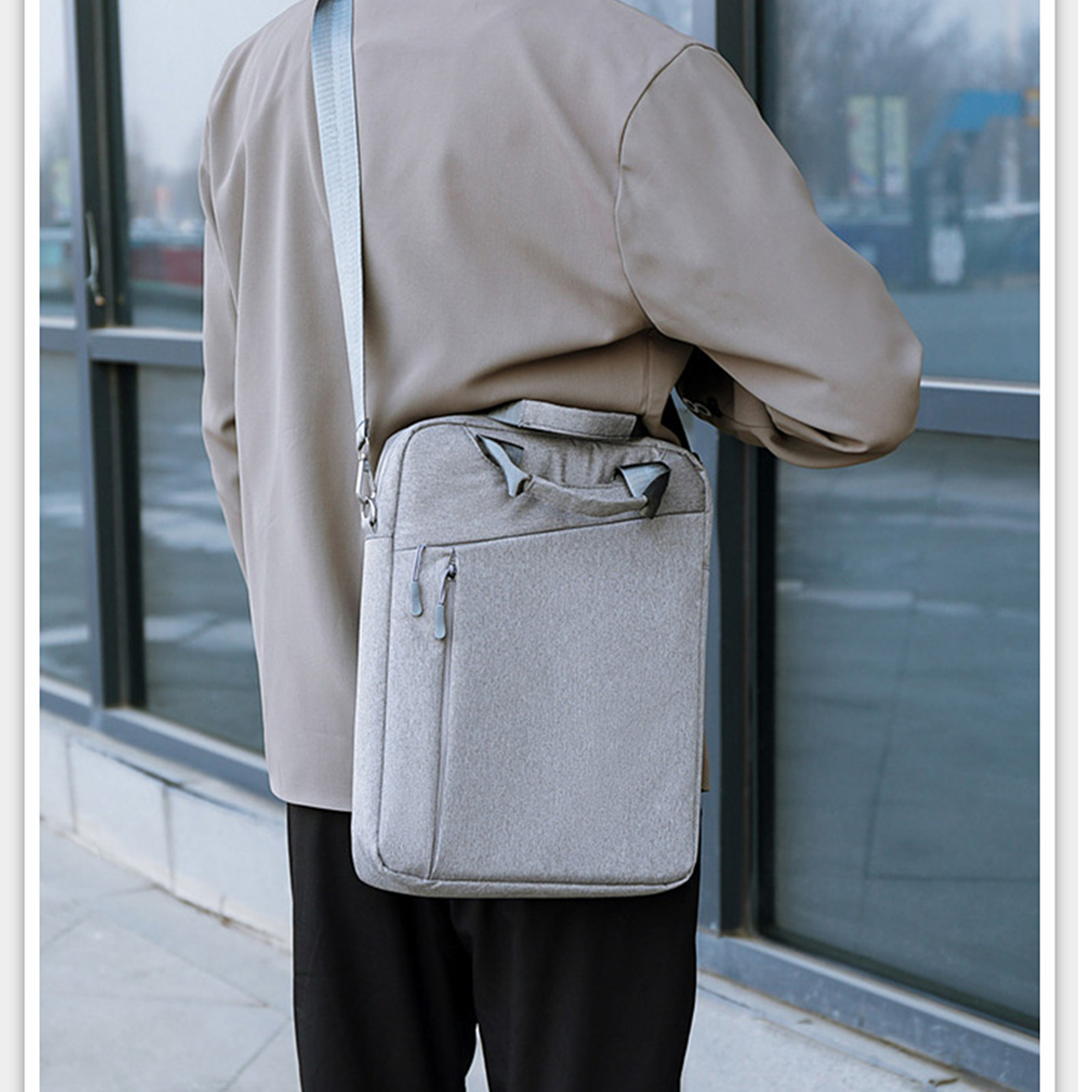 Waterproof Oxford Laptop Shoulder Bag 11