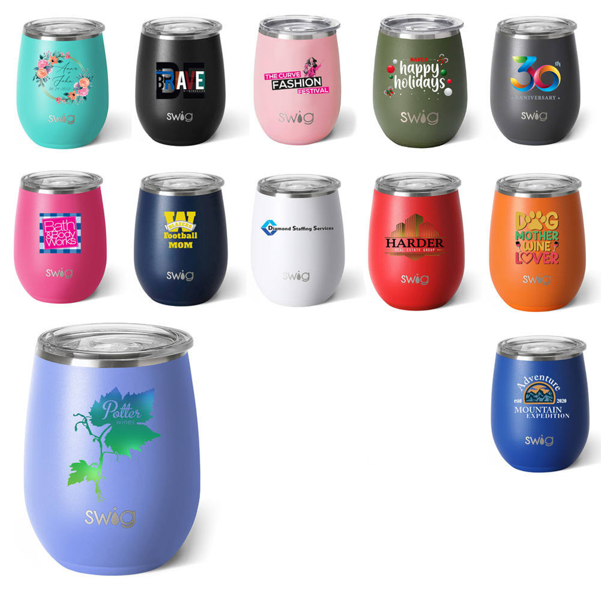 Swig® 14 oz. Matte Stemless Wine Cup 12