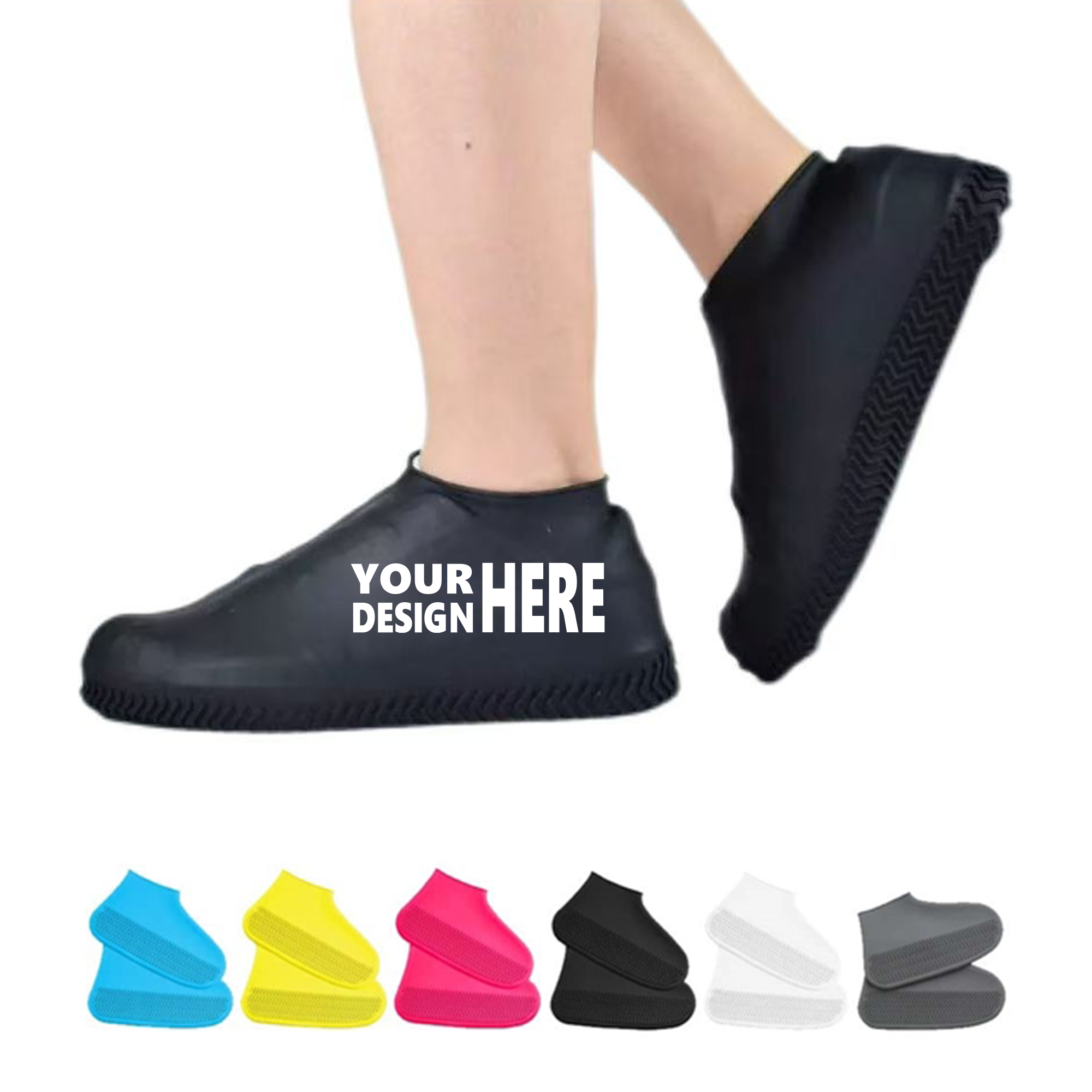 Non-Slip Waterproof Reusable Silicone Shoe Cover 2