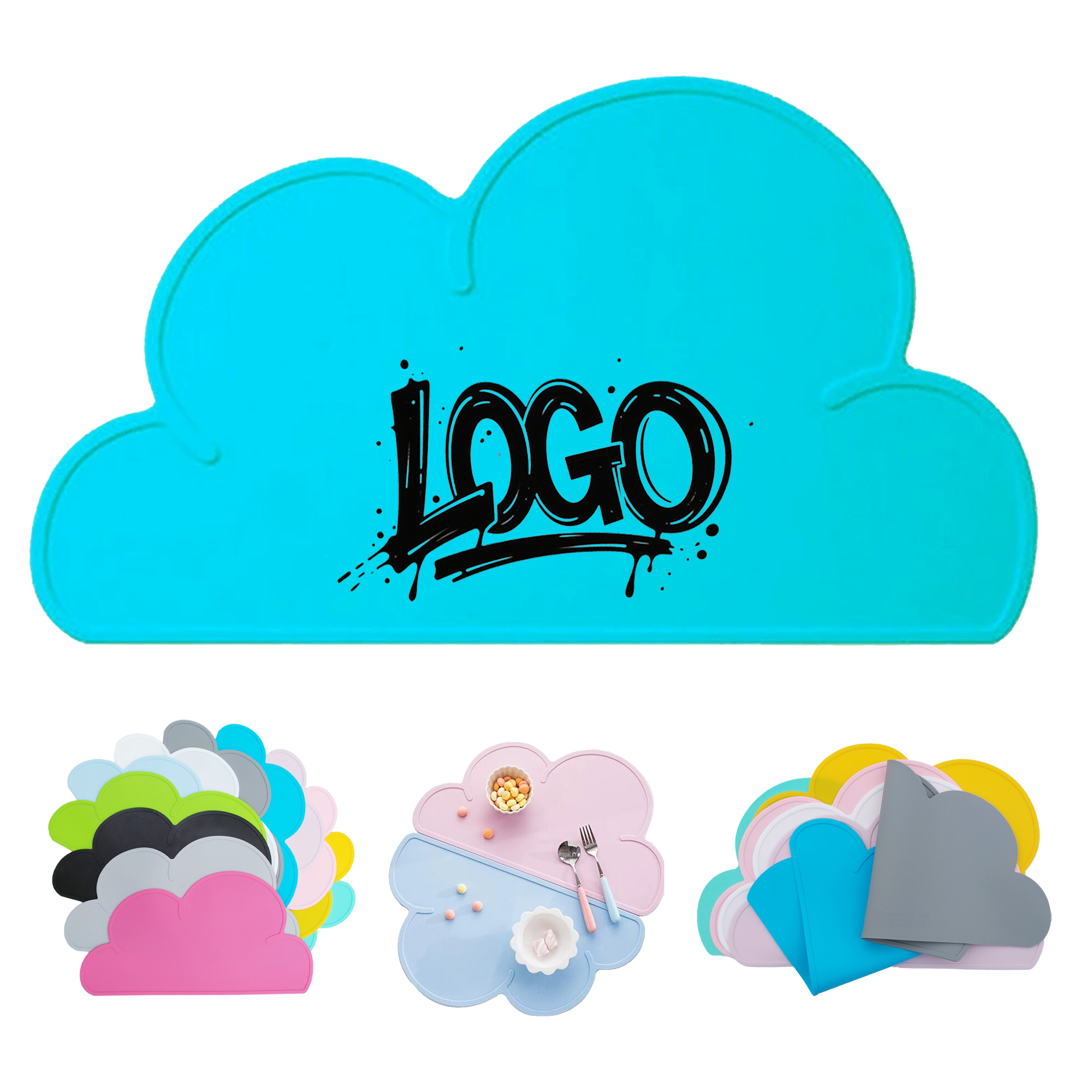 Cloud Shaped Food Grade Placemat 7