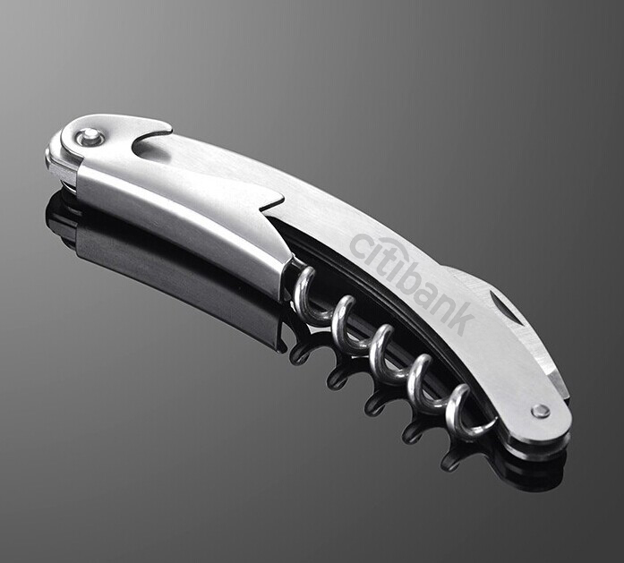 Stainless Steel Wine Opener /W Cutter Blade 4