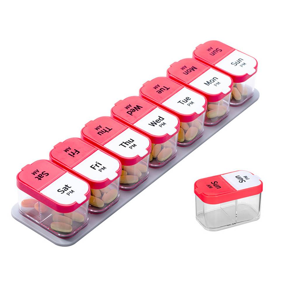 Pill Cases 7 Day for Am and Pm 2