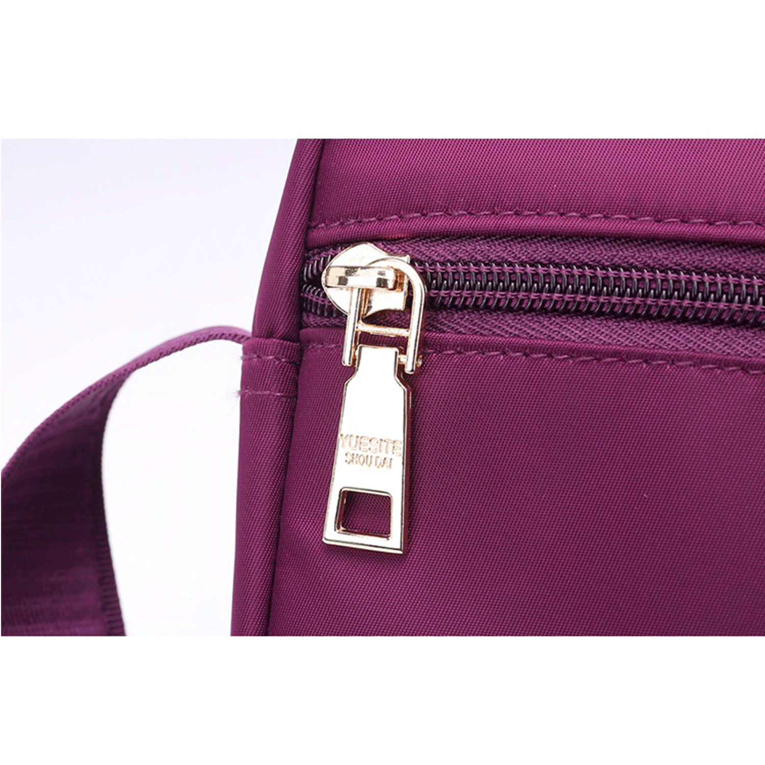 Five-Layers red purple Oxford Messenger cross-body Bag 15