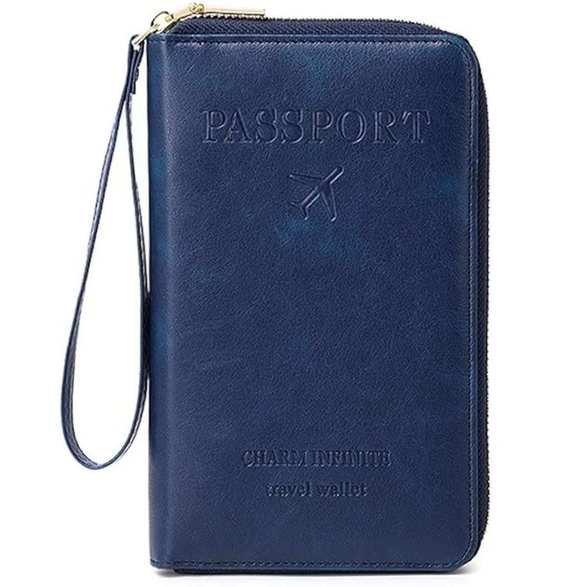 Passport ID Bag Zipper Anti-Theft Airplane Wallet 9