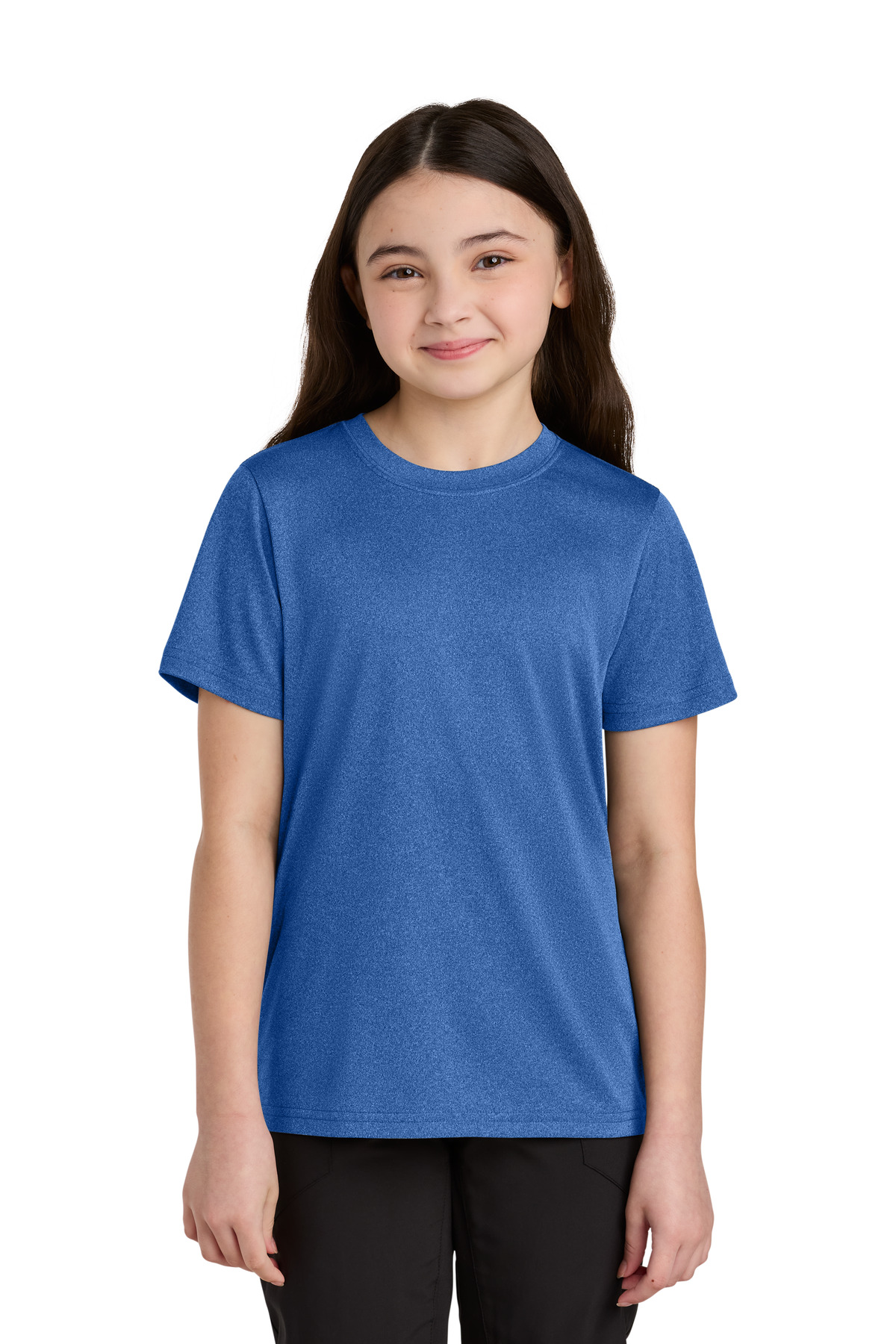 Port & Co Youth Heather Performance Tee PC390Y 1