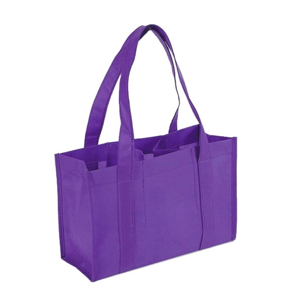 Custom Non-Woven 3-Bottle Wine Tote Bag 4