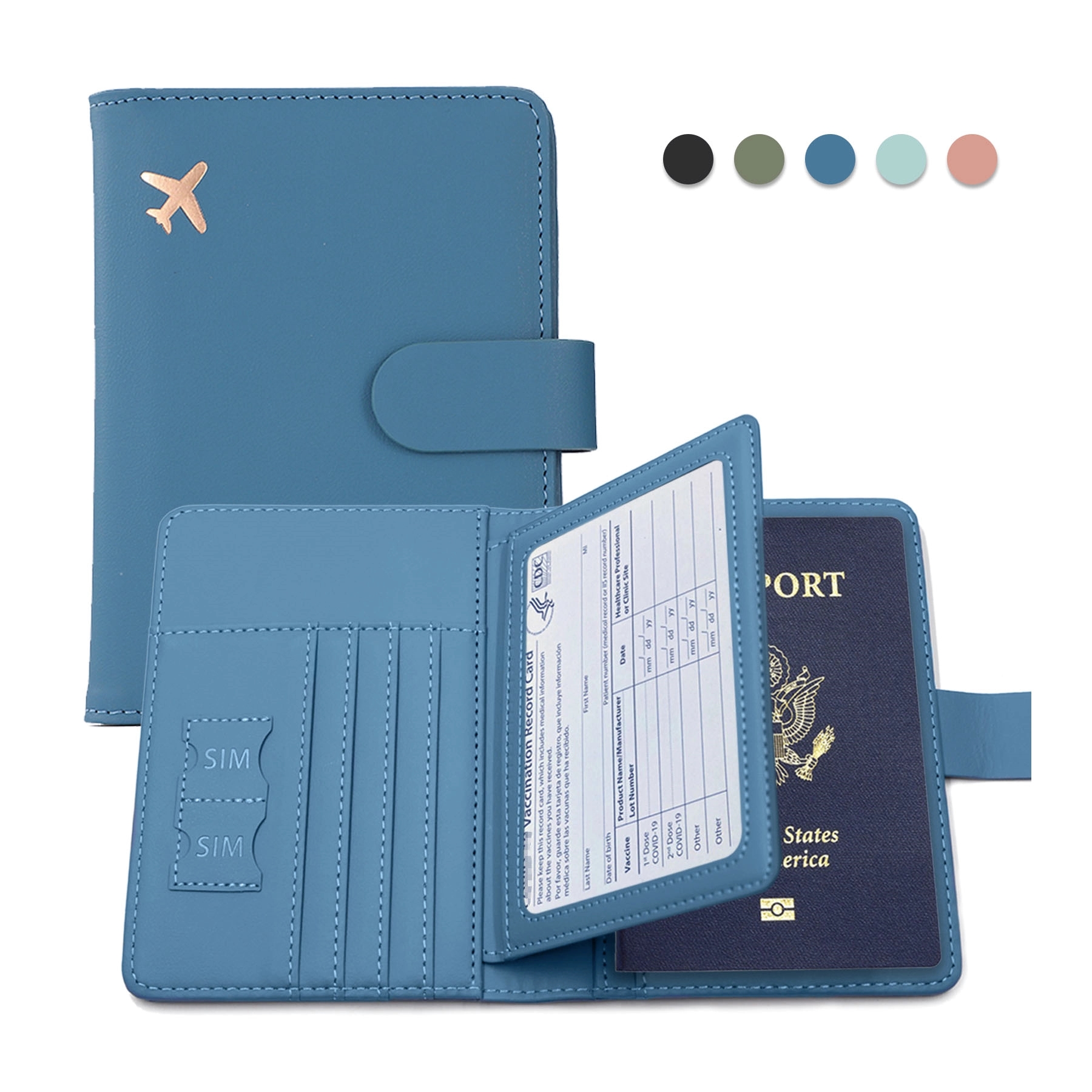PU Leather Passport Bag 3