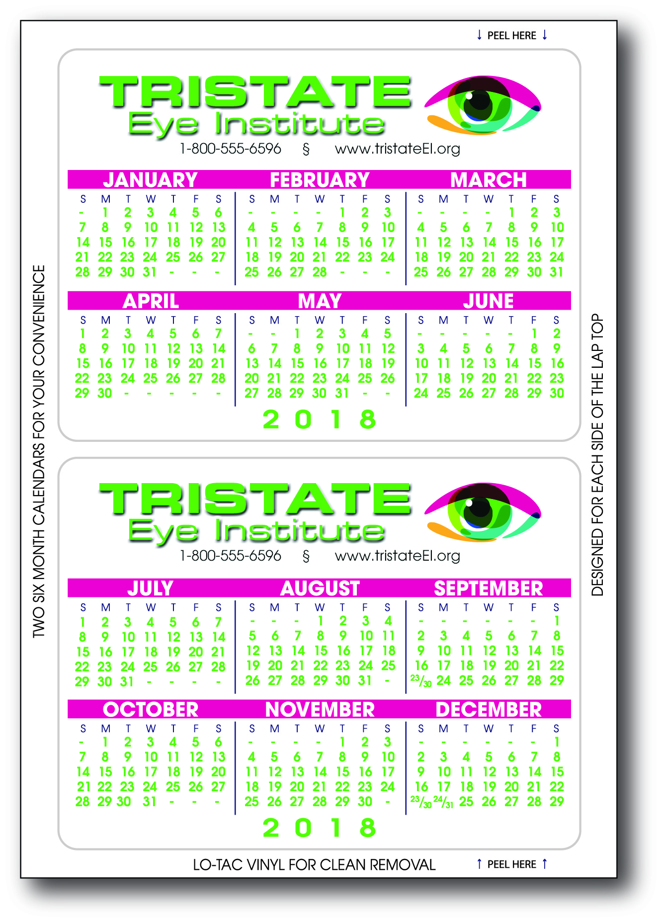 Kwik-Stik Year-at-a-Glance Full-Color Laptop Calendar 4