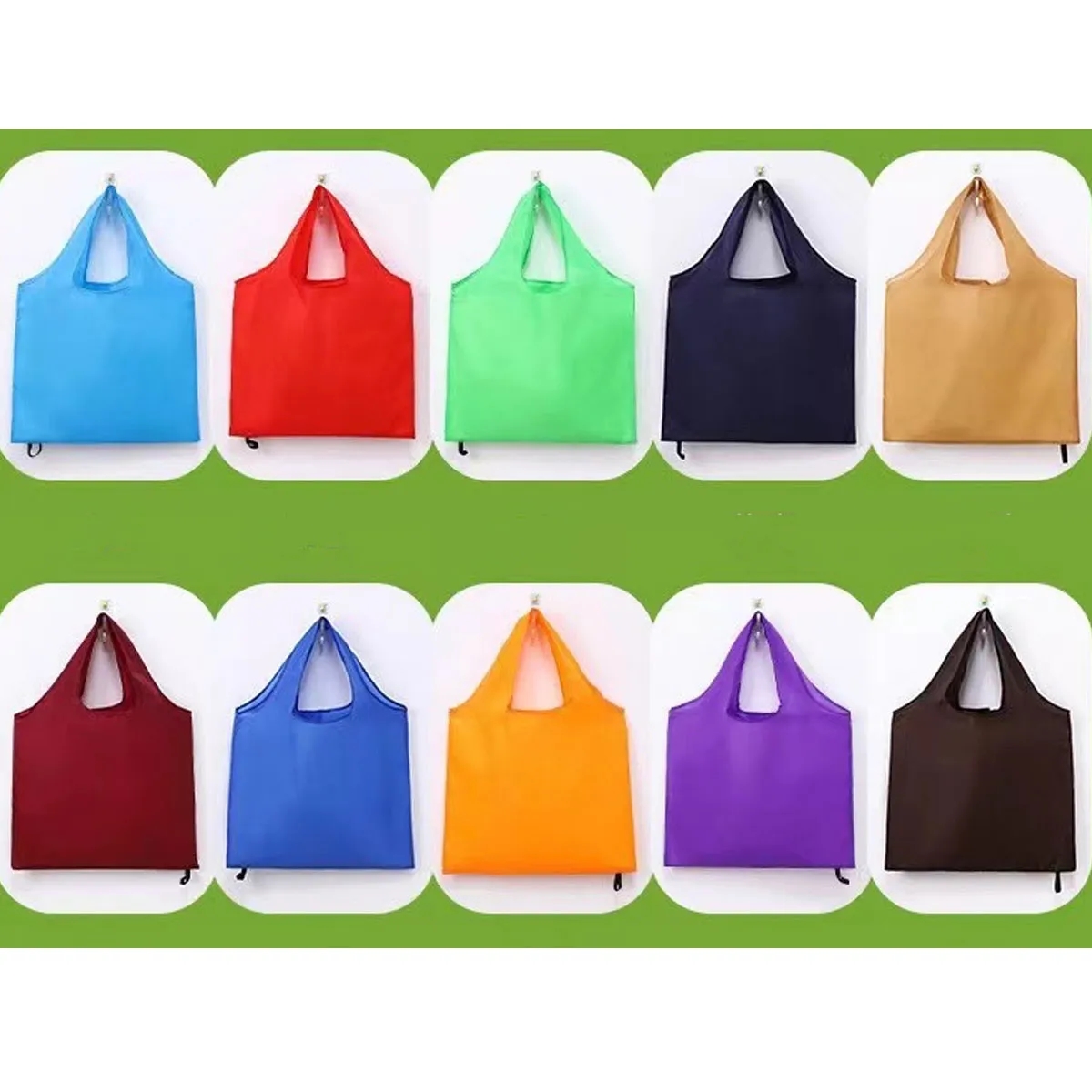 Extra Large Foldable Grocery Tote Reusable Shopping Bag, custom tote bag with logo imprint 4