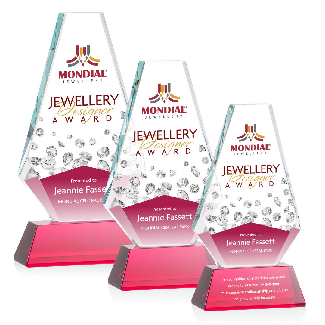 Kingsley VividPrint™ Award on Newhaven Base - Red 13