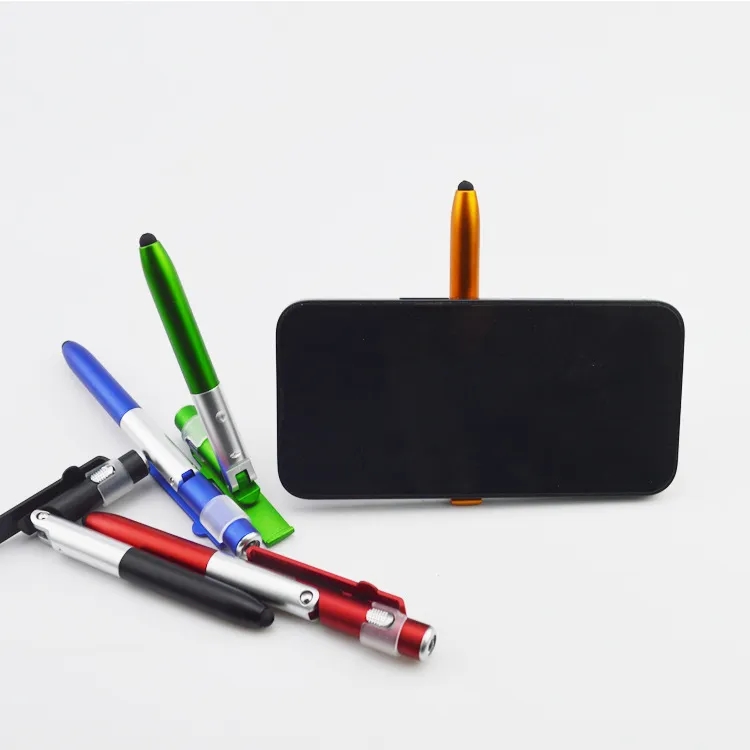 4 In 1 LED Folding Ballpoint Pen Phone Stand Holder 3