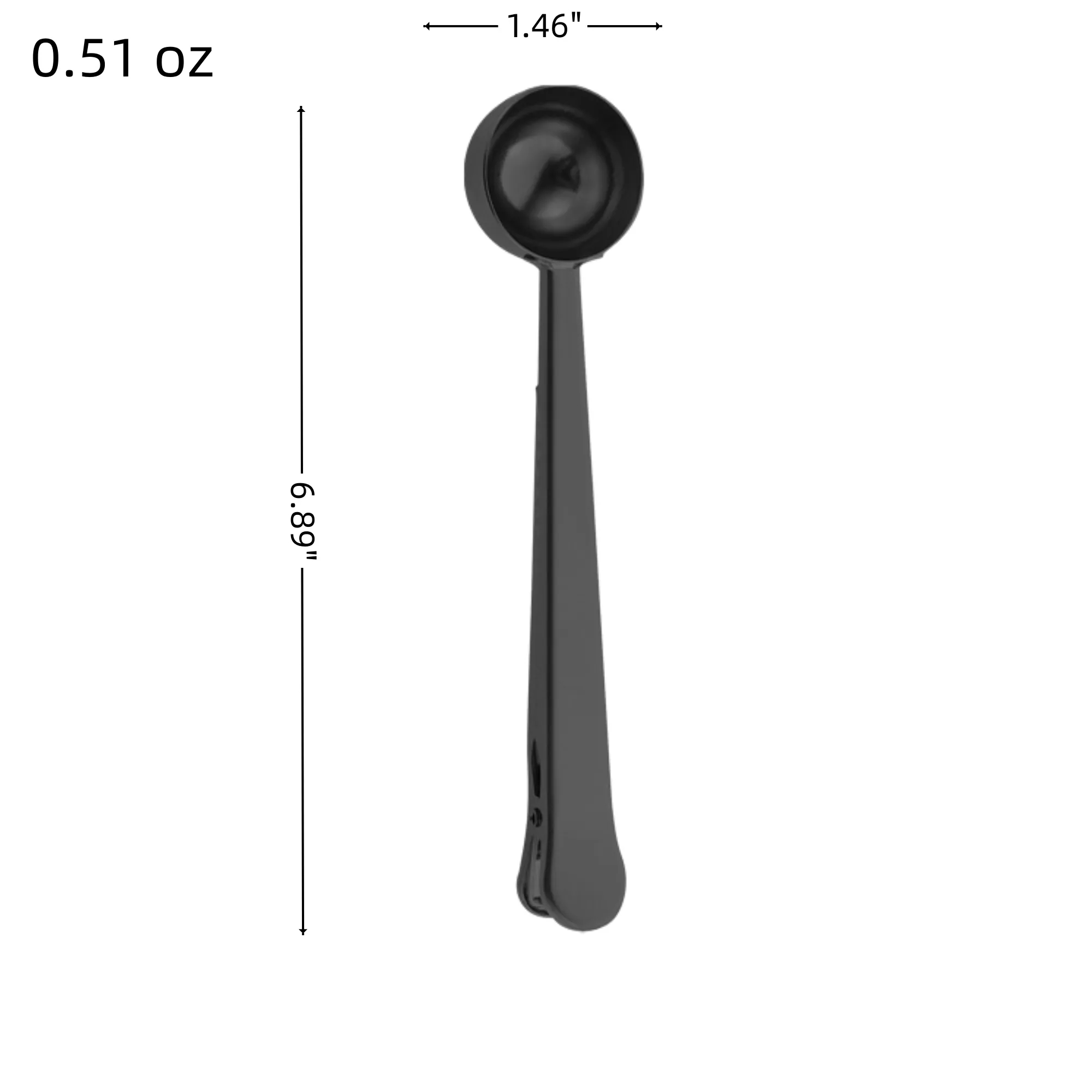 Stainless Steel Sealing Clamp Coffee Spoon With Bag Clip 5