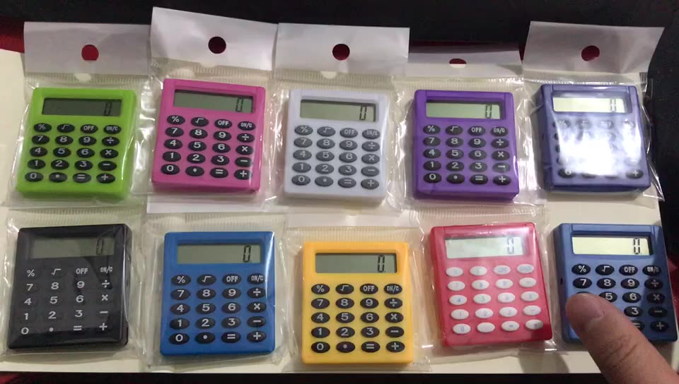 Mini Pocket Size Electric Digital Desktop Calculator / 8-Digit LCD Display 6