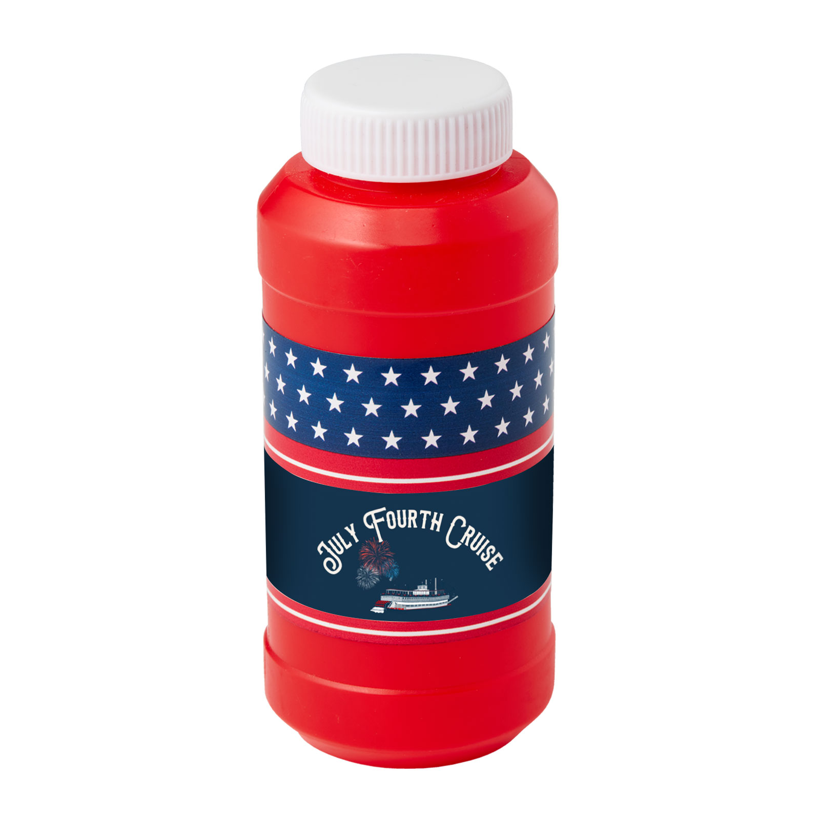 8 oz. Patriotic Bubbles with Full-Color Digital Label 17