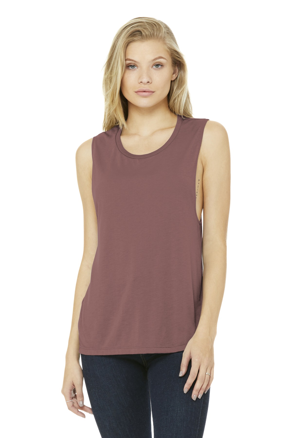 BELLA+CANVAS Women's Flowy Scoop Muscle Tank. BC8803 133