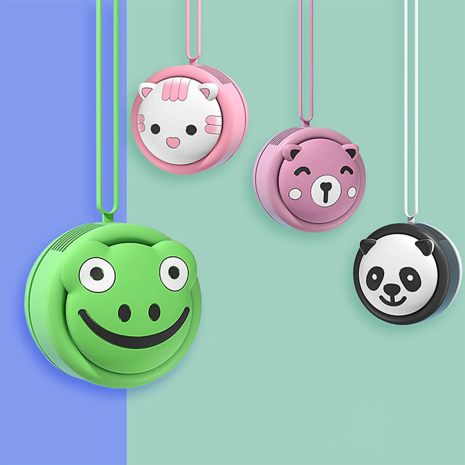 Cartoon USB charging silent fan 7
