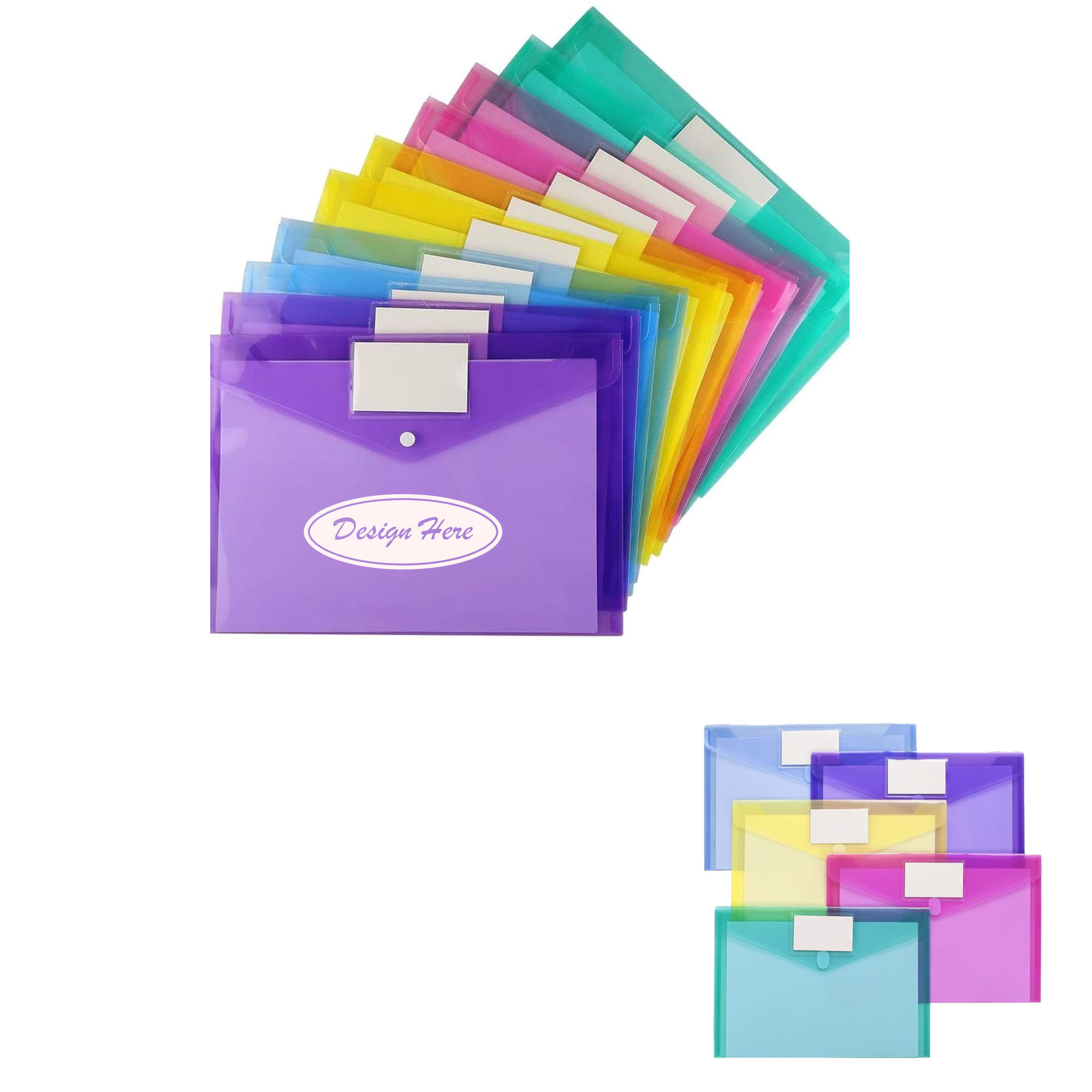 Personalized A4 Clear Plastic Document Holder Bag 3