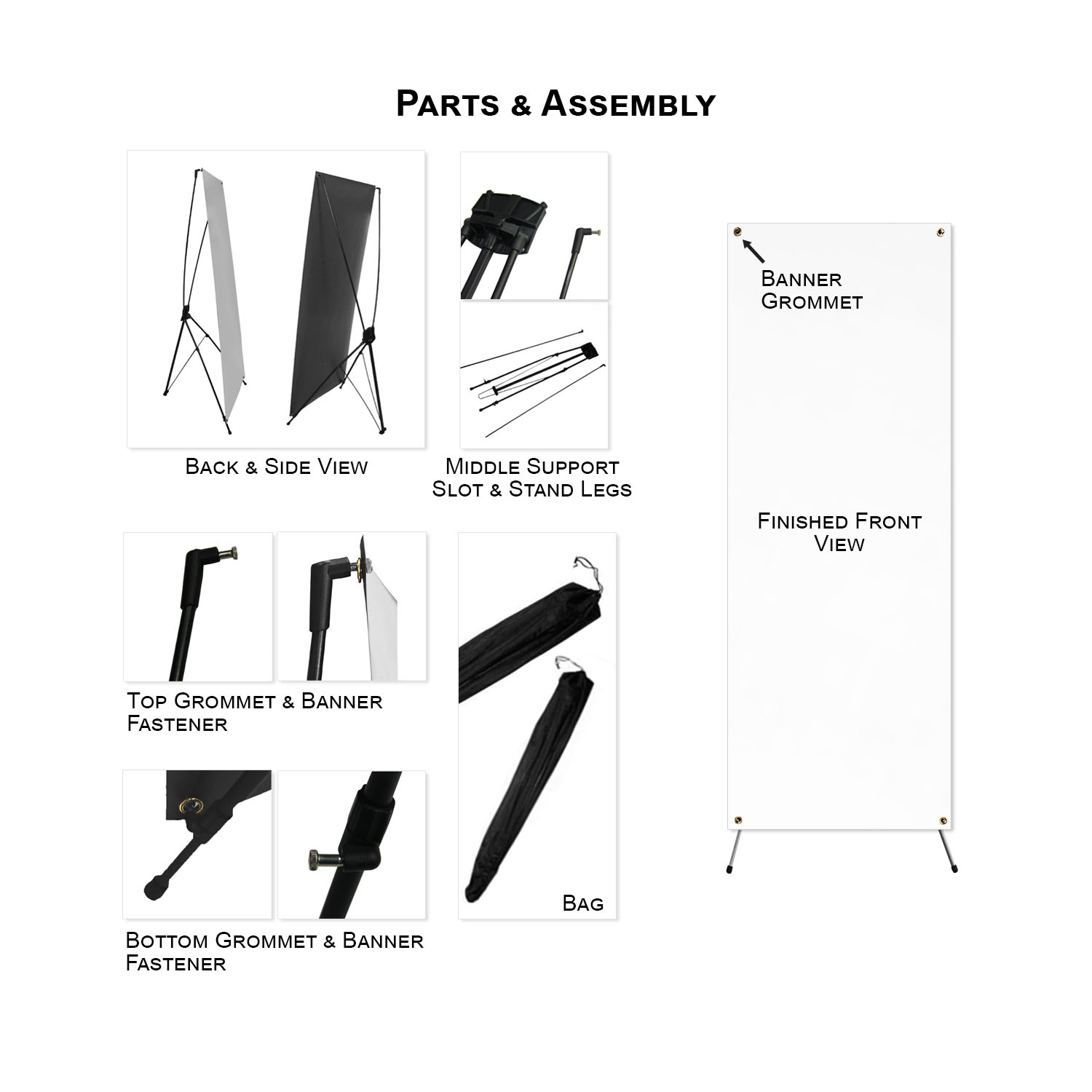 72 Hr Fast Ship - Replacement Graphics only, 23x64, for Tripod Banner DP651,NO SETUP CHARGE 3