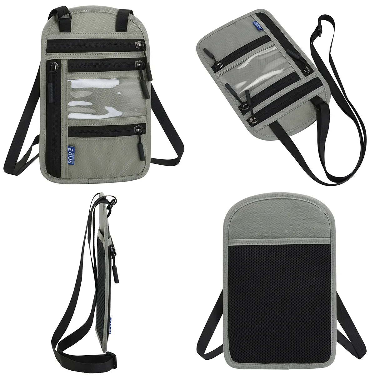 Travel Neck Wallet with RFID Blocking 4