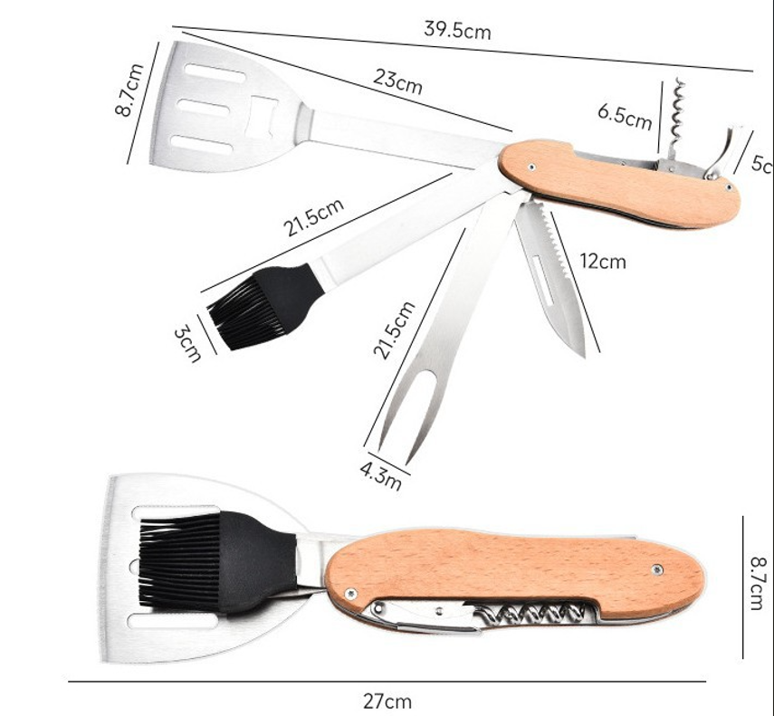 6-in-1 Multitool BBQ Barbecue Grill Accessories with Bag 2
