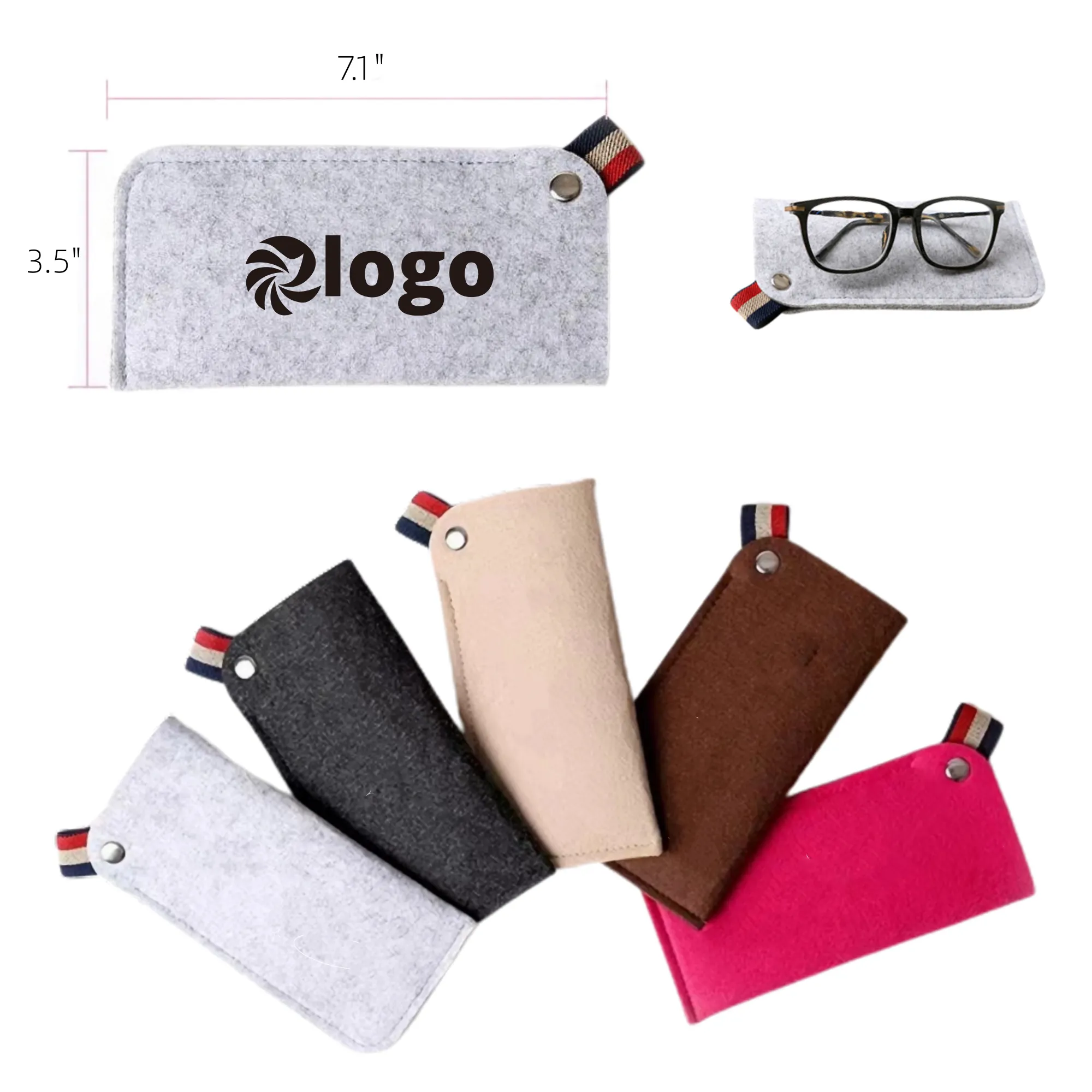 Stylish Felt Eyeglass Case 1