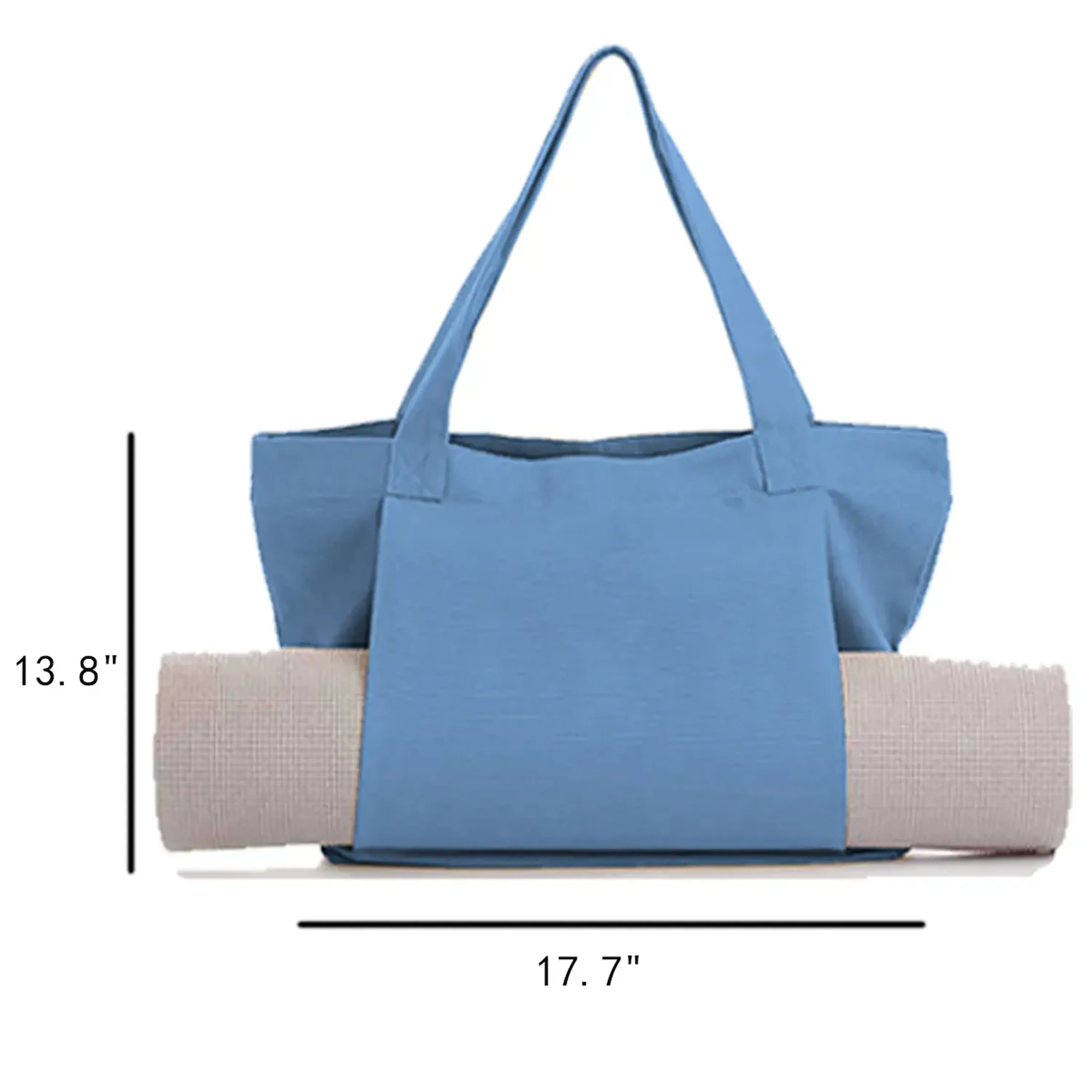 Big Capacity Yoga Mat Carrier Fitness Canvas Tote Bag 3