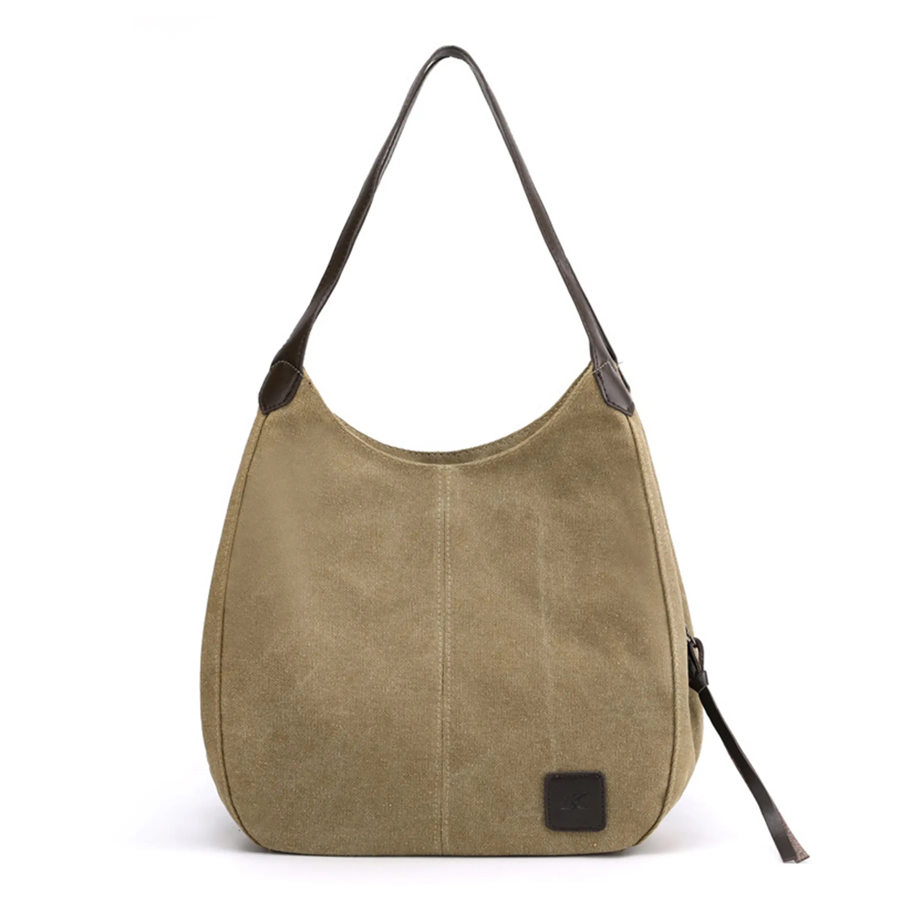 Canvas Women's Multi-pocket Tote Bag, custom tote bag with logo imprint 5